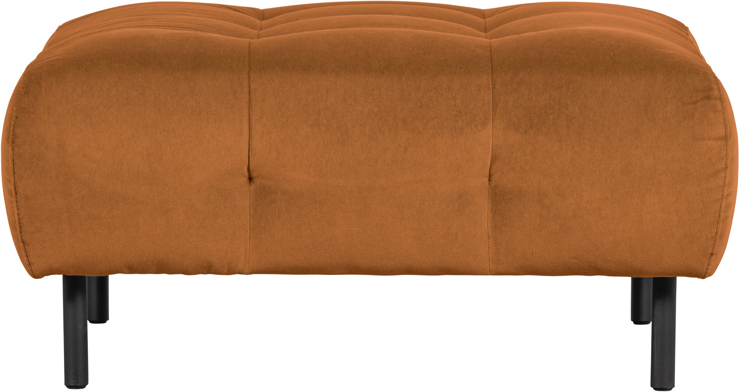 WOOOD Hocker »Lloyd mit Loma-Velvetbezug mit Metallgestell, B 90 x T 90 x H 45 cm« Maximale Verschleissfestigkeit, Pfleiglicht, einfach zu montieren