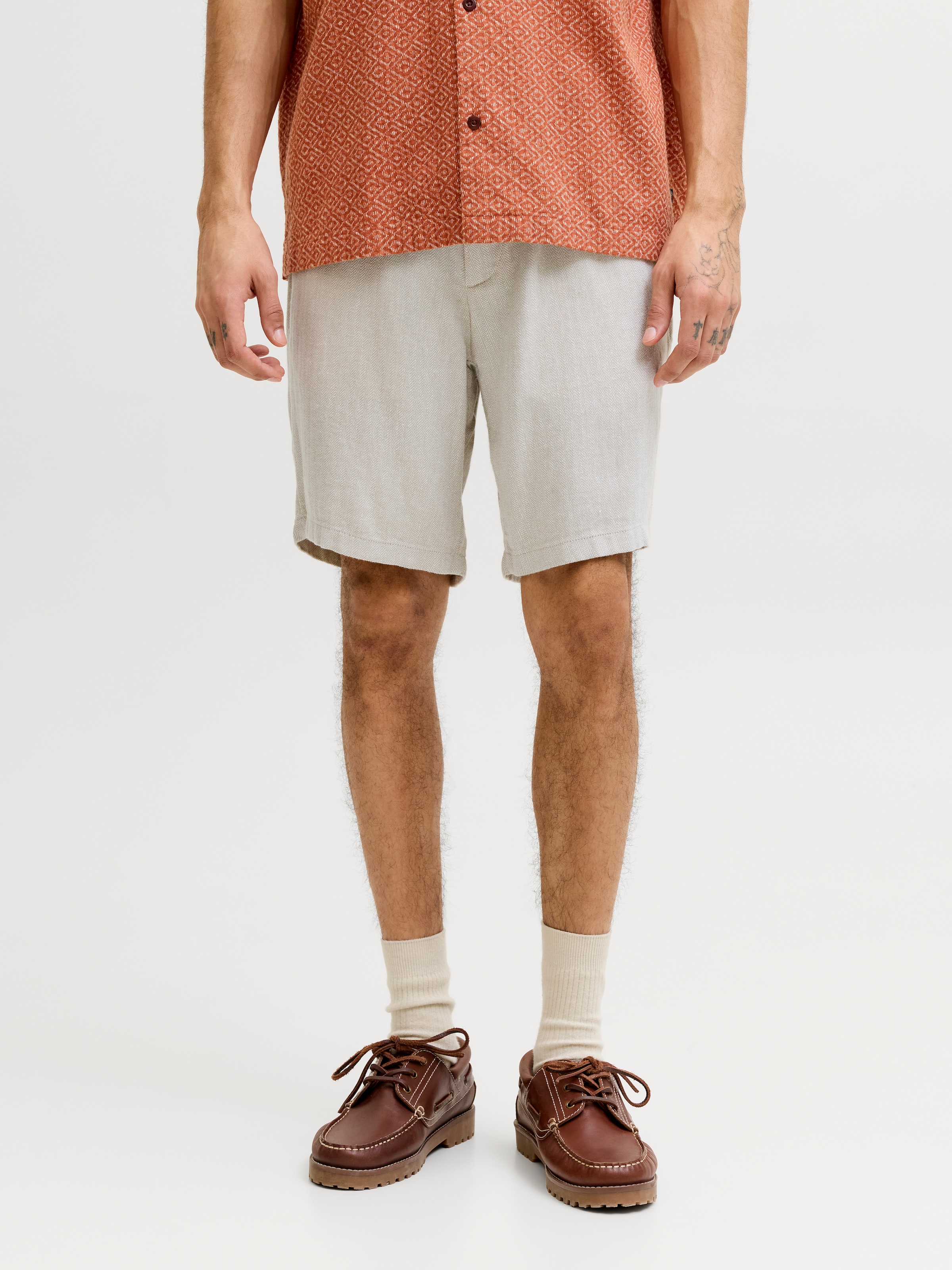 Image of Jack & Jones Chinoshorts "JPSTACE MYKONOS LINEN BLEND SHORTS SRT"