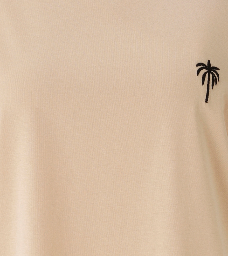 Aniston CASUAL T-Shirt mit aufgestickter Palme
