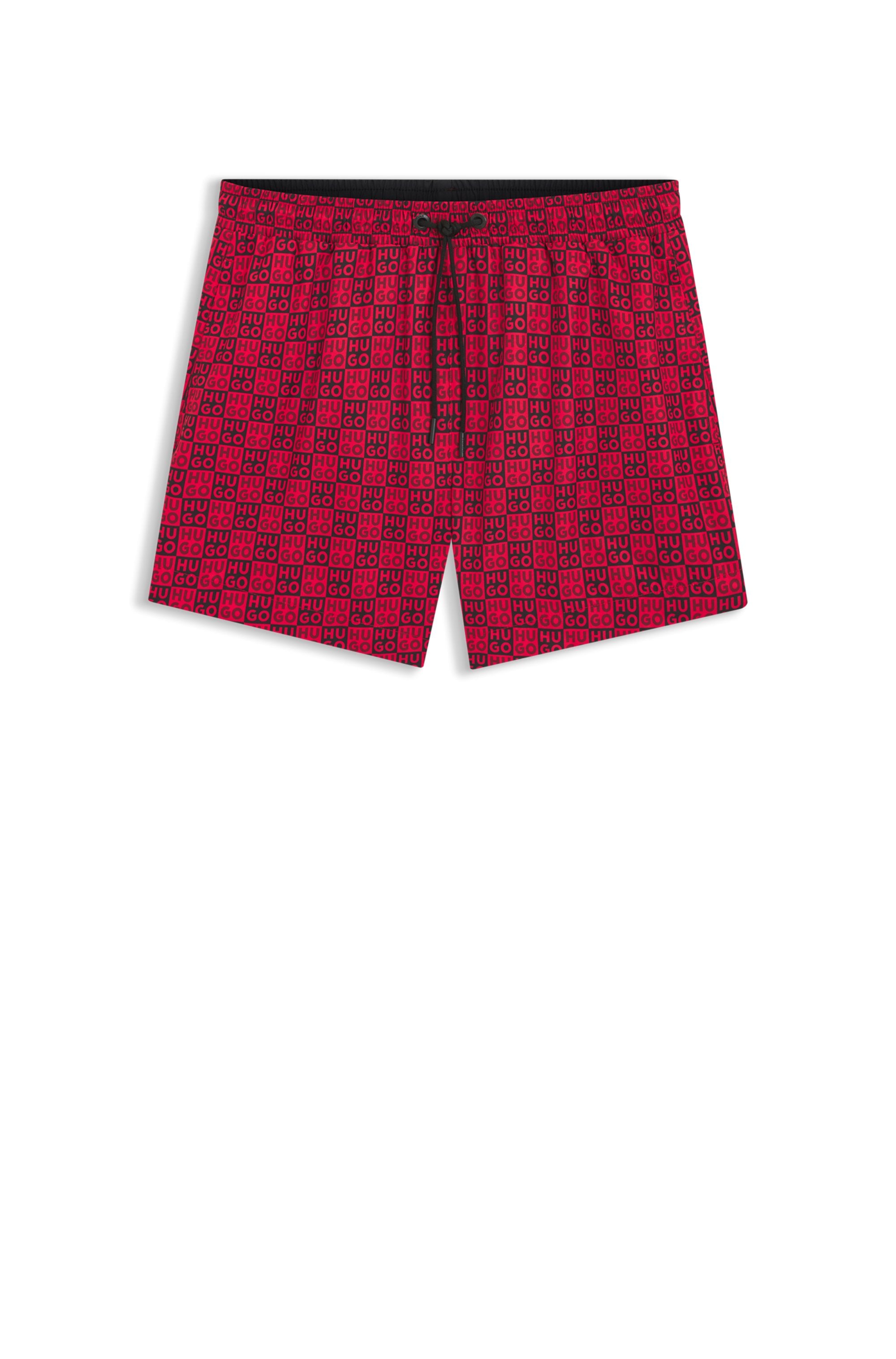 HUGO Underwear Short de bain »AARON« mit Schachbrett-Logos, elastischer Bund