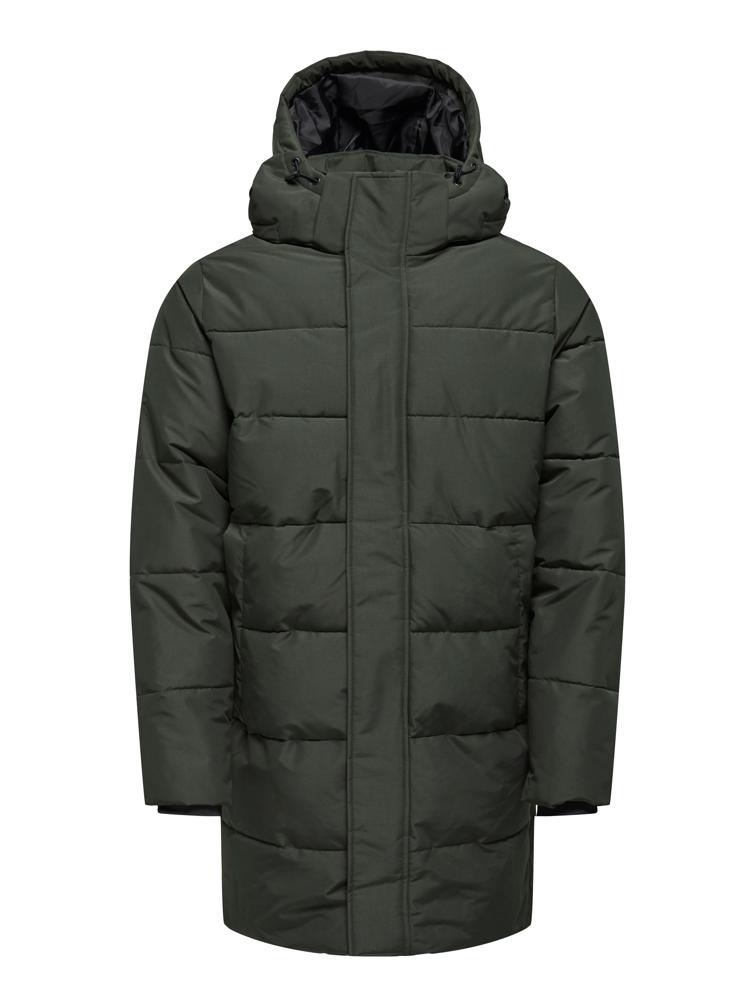 ONLY & SONS Veste matelassée »ONSCARL LIFE LONG QUILTED COAT NOOS OTW« mit Kapuze
