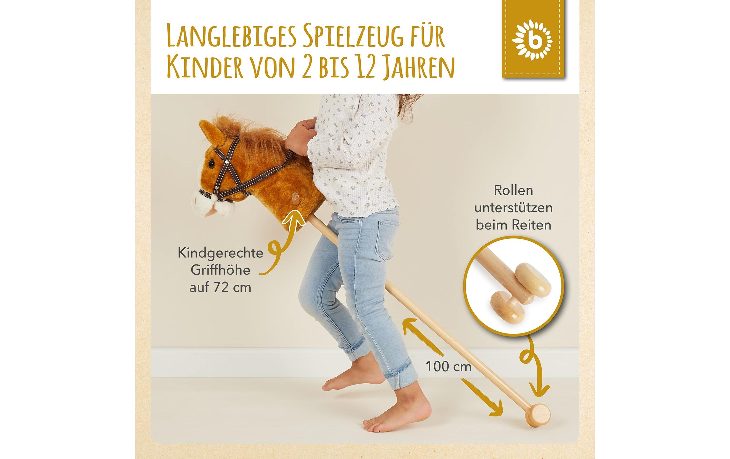 BIECO Steckenpferd »Brownie«, Holzart: Pinie (China)
