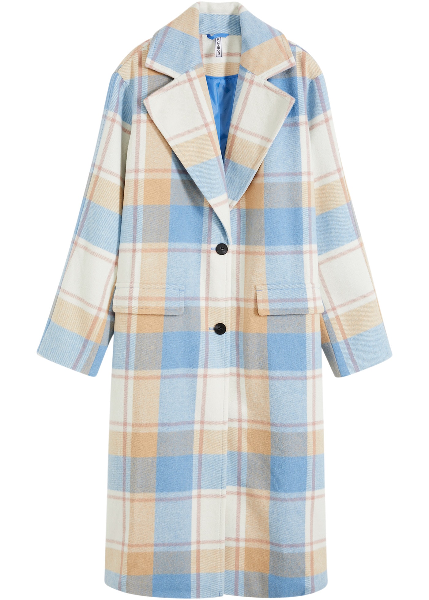 bonprix Manteau long »Oversize-Mantel n Wolloptik« Oversize-Passform, mit Reverskragen, mit Pattentaschen