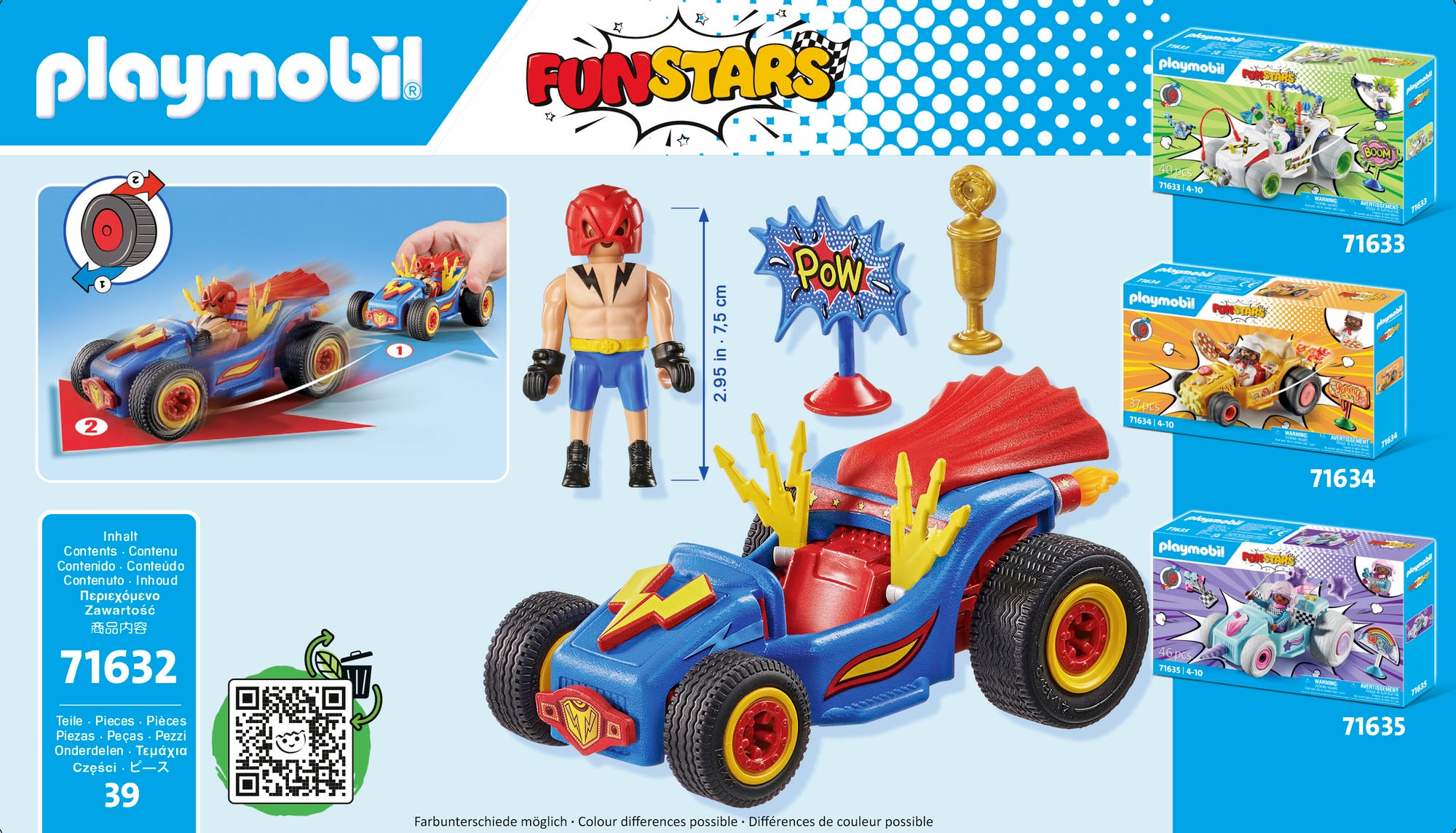 Playmobil® Jeu de construction »Rasender Wrestler (71632), Funstars« Made in Europe