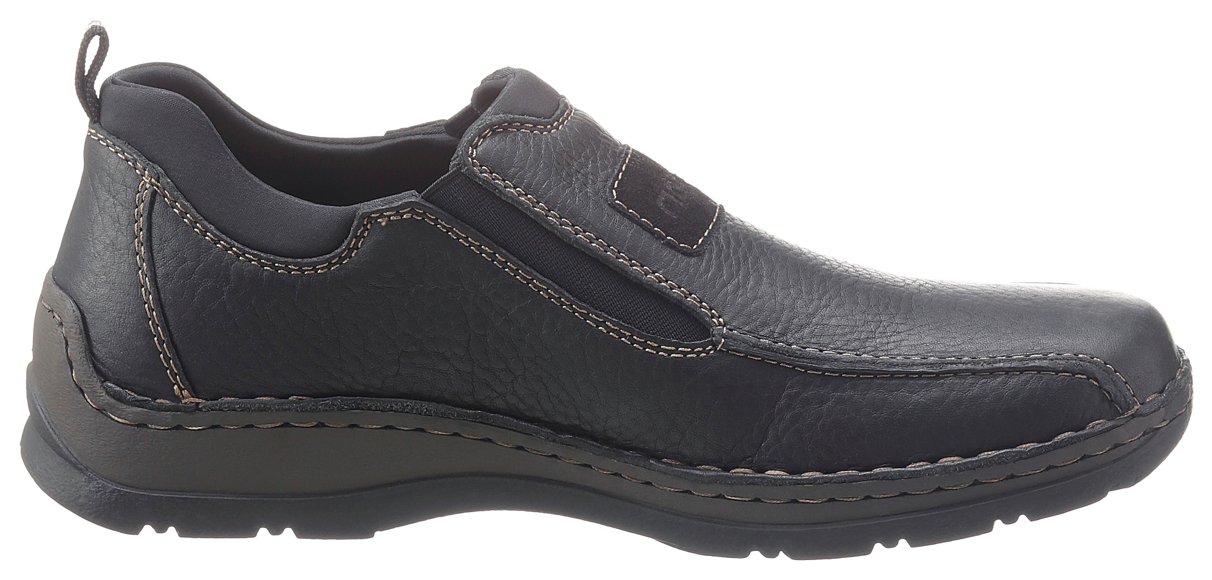 Rieker Slip-On Sneaker, Slipper, Schlupfschuh, Halbschuh, Freizeitschuh mit Stretcheinsätze
