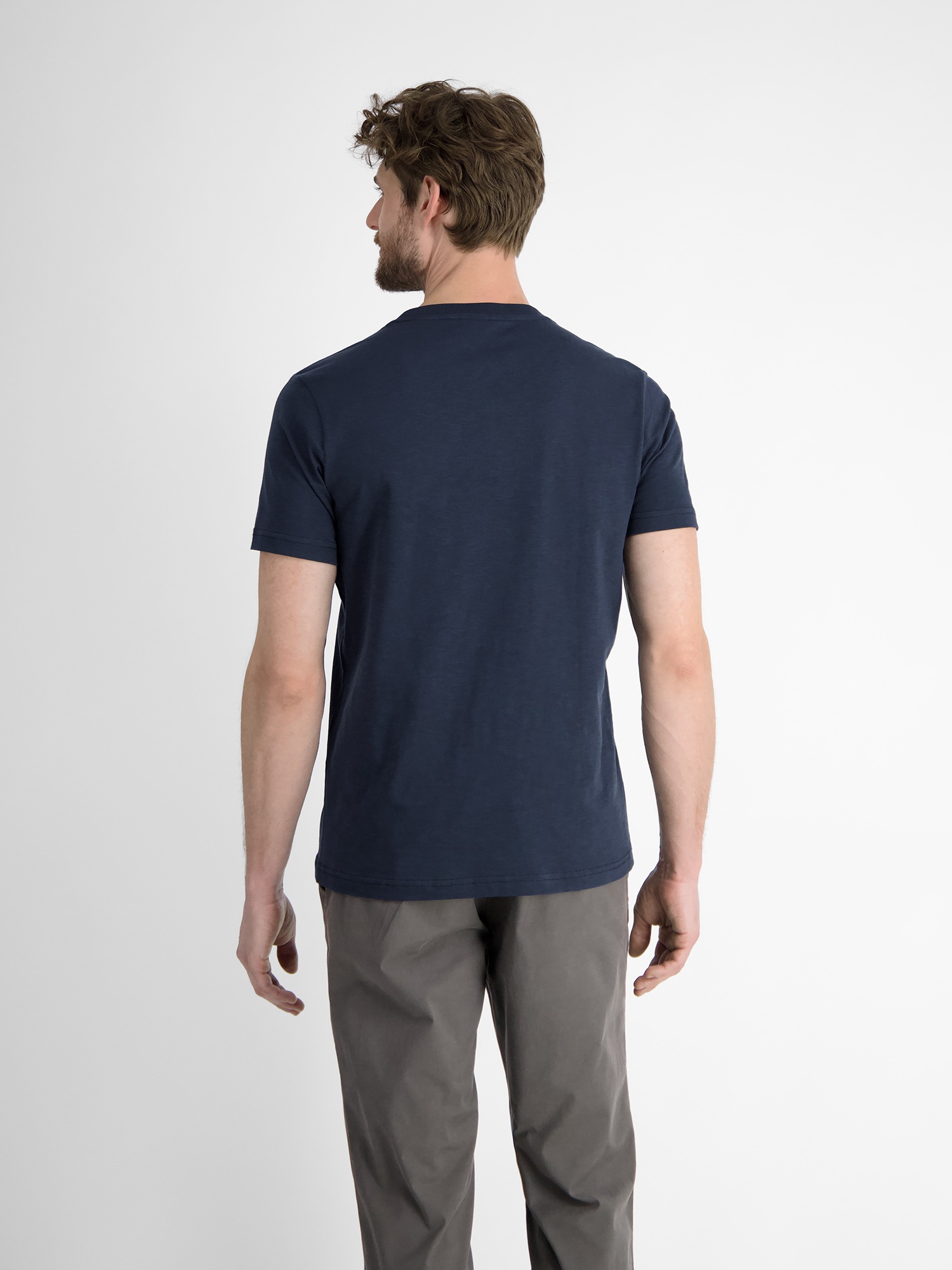 LERROS T-Shirt »LERROS Herren T-Shirt mit sommerlichem Brustprint«