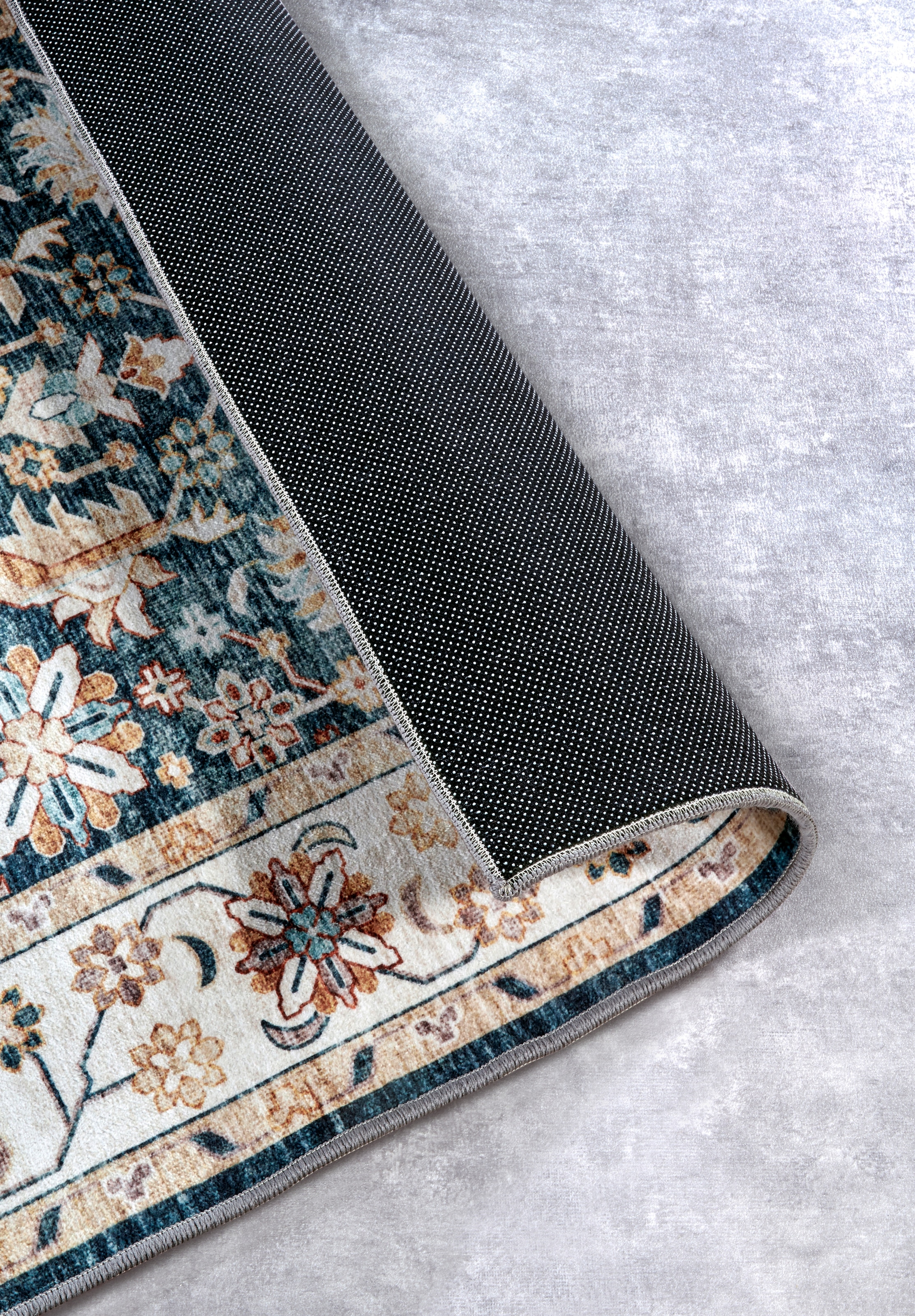 ELLE DECORATION Teppich »Saveh«, rechteckig, 5 mm Höhe, Kurzflor, Anti Rutsch, Vintage, Klassisch, Wohnzimmer, Flur