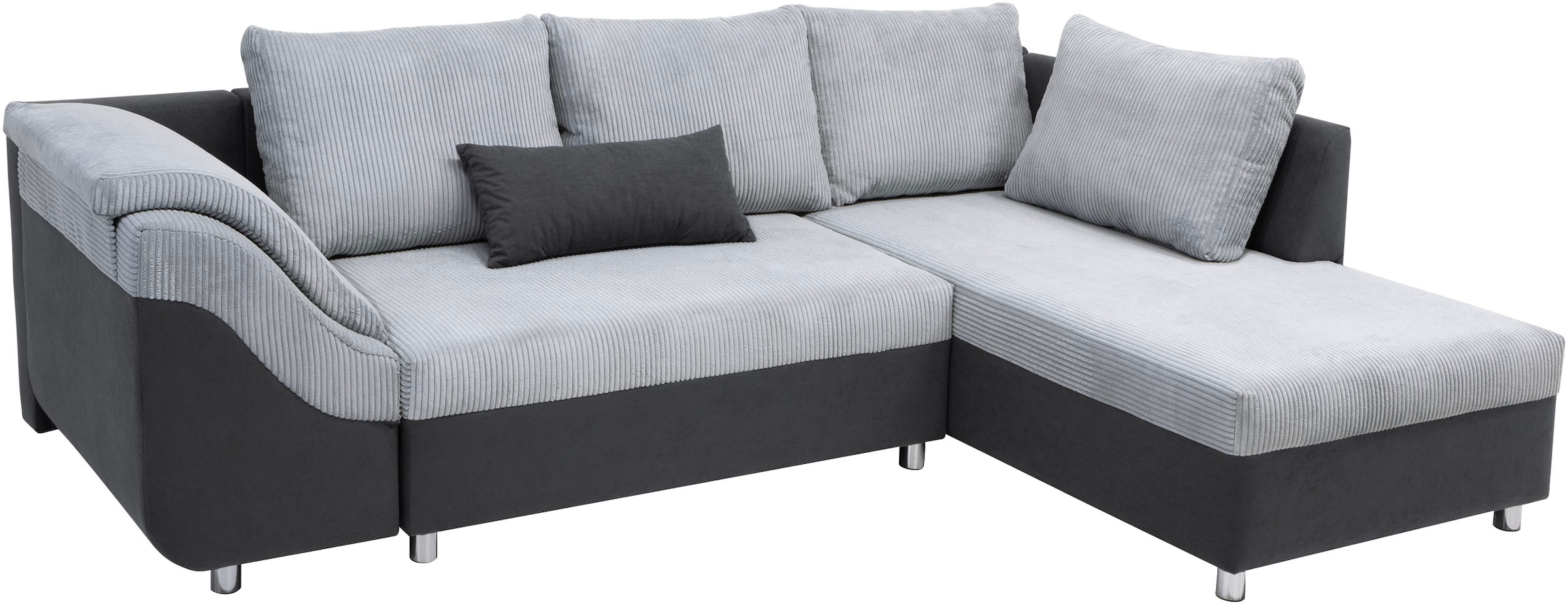 COLLECTION AB Ecksofa Sally L-Form, mit und ohne Bettfunktion, inklusive loser Rücken- und Zierkissen