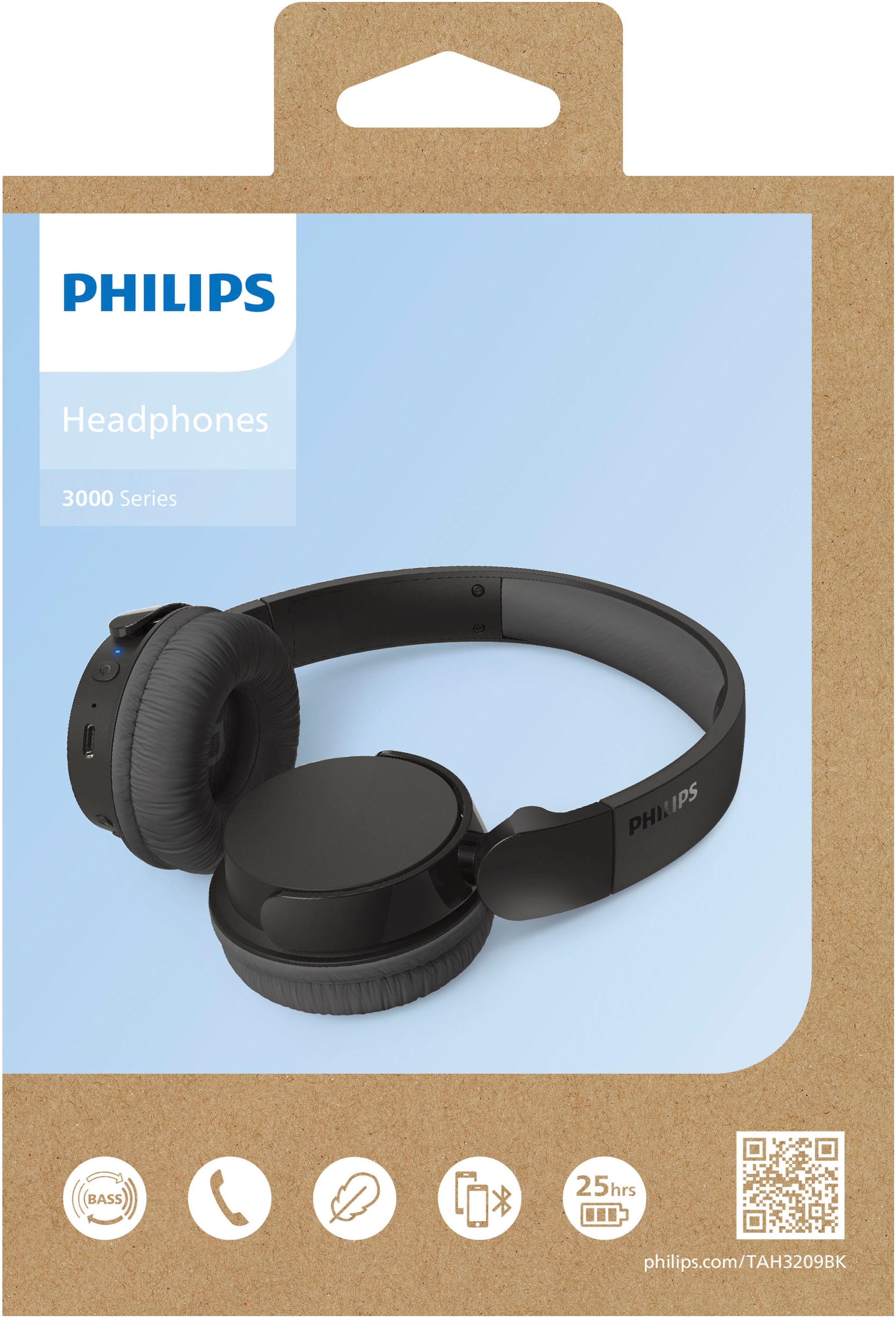 Philips Casque supra-auriculaire »TAH 3209« commande vocale | compatible avec Siri | connexion multipoint | fonction mains libres | isolation phonique