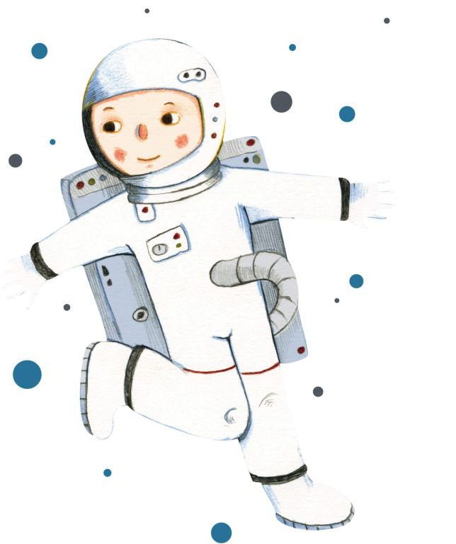 Wandtattoo »Fliegender Astronaut Junge«, (1 St.), selbstklebend, entfernbar