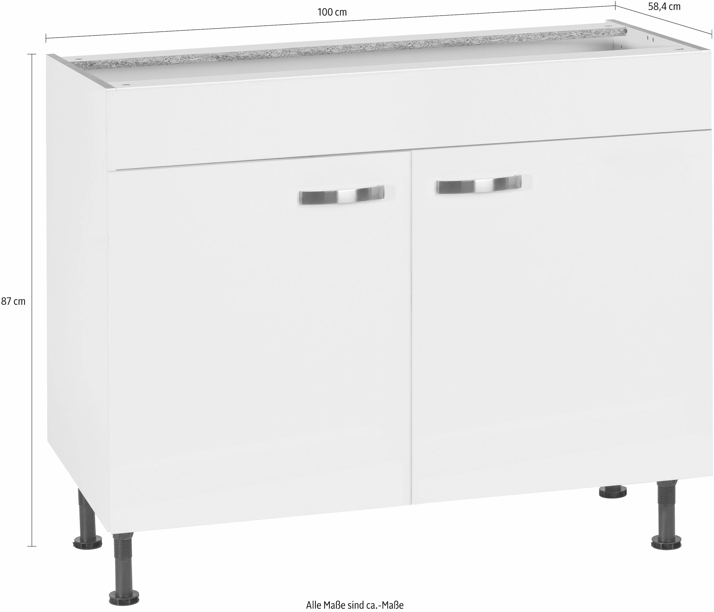 KOCHSTATION Spülenschrank »KS-Cara« Breite 100 cm