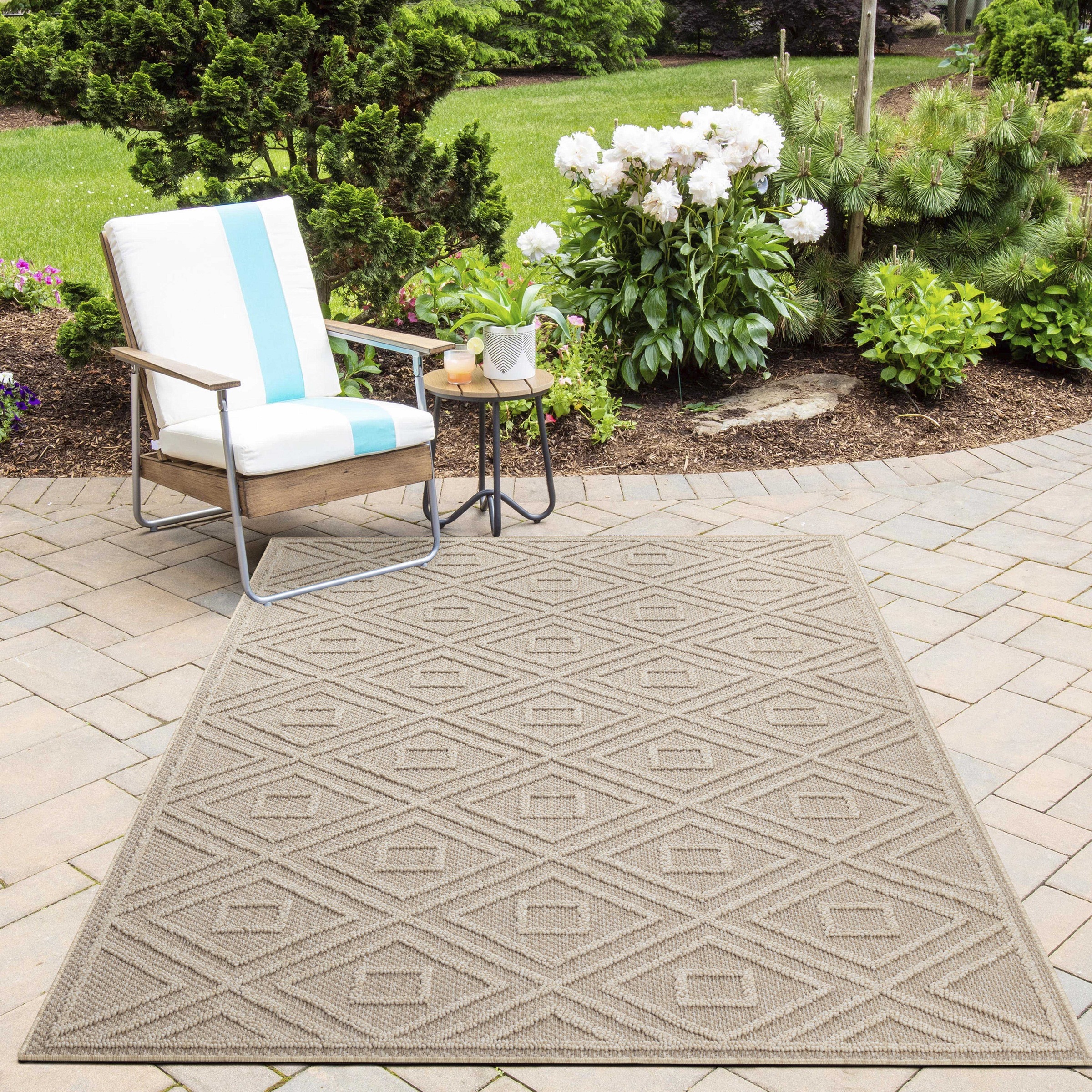 Image of Ayyildiz Teppiche Outdoorteppich "PATARA 4956" rechteckig 8 mm Höhe Läufer / Pflegeleicht / Strapazierfähig / In- und Outdoor geeignet