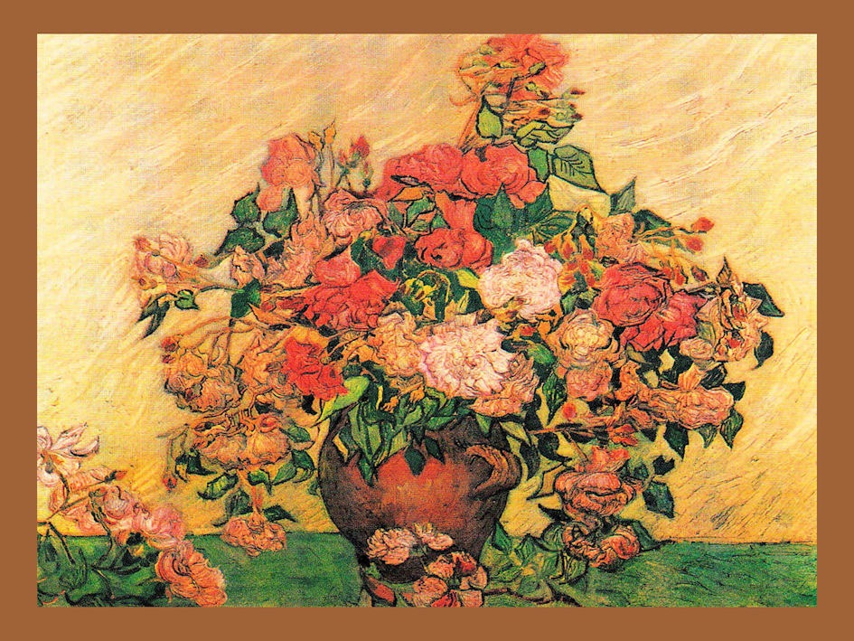Image of DELAVITA Bild mit Rahmen »VAN GOGH / Vase mit Rosen«, (1 St.) bei Ackermann Versand Schweiz