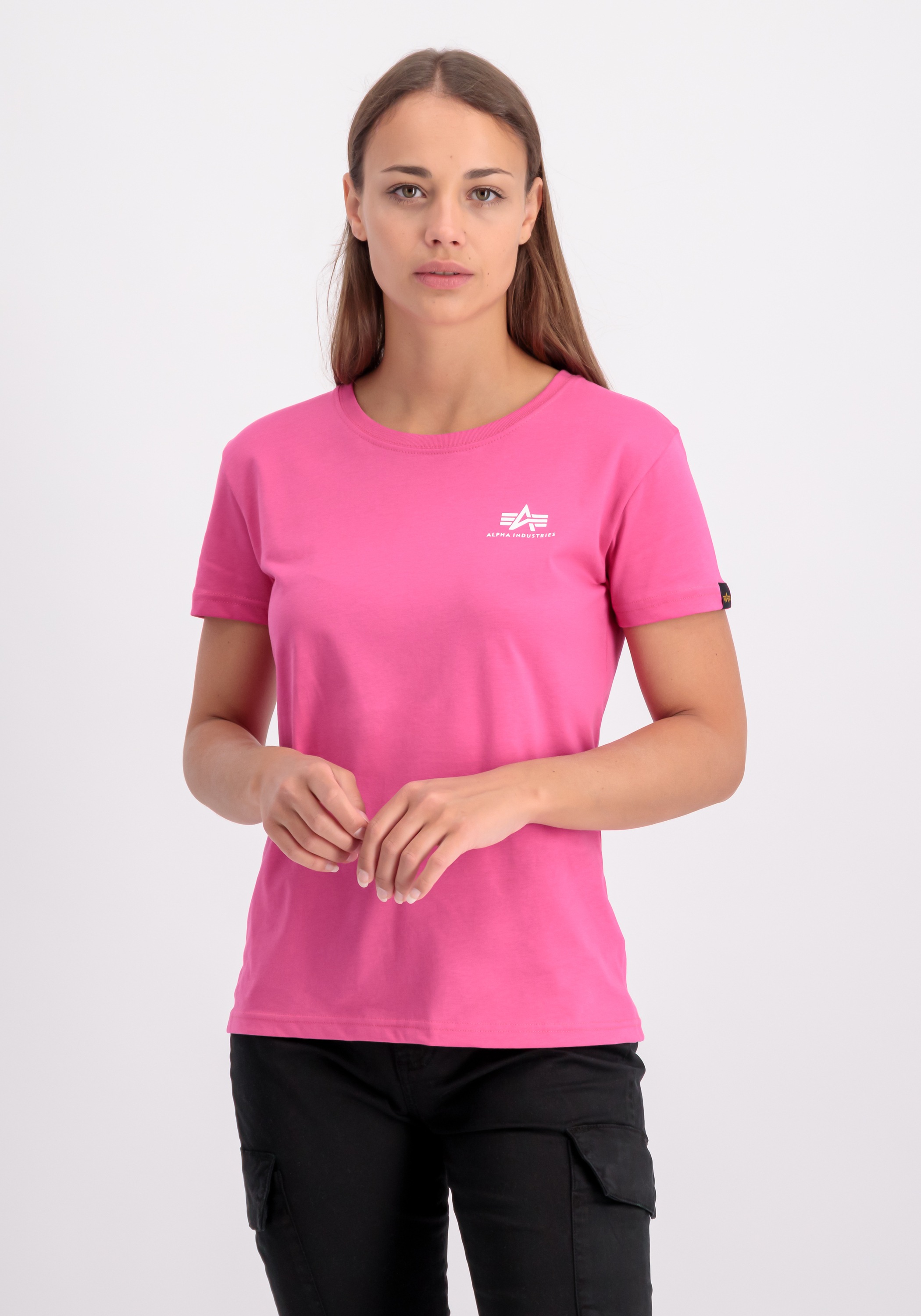 Alpha Industries T-Shirt »Alpha Industries Women - T-Shirts Basic T Small Logo Wmn«