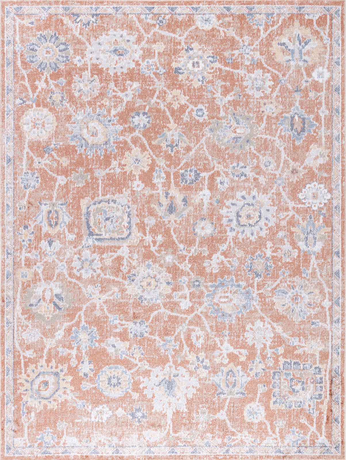 Livabliss Teppich »IQUITOS«, rechteckig, 5 mm Höhe, Maschinenwaschbar, Vintage Kurzflor Wohnzimmerteppich, Schlafzimmer