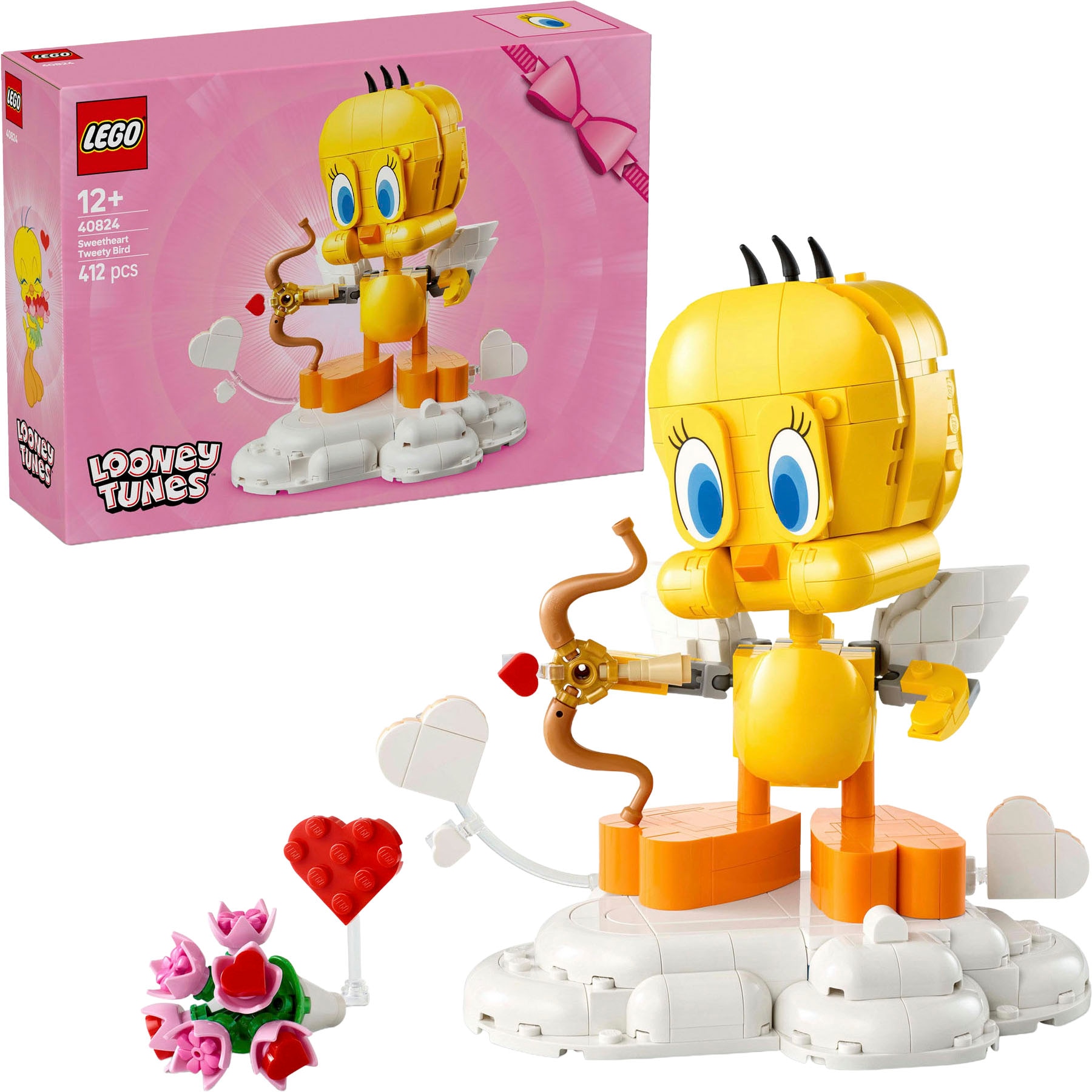 Image of LEGO Konstruktionsspielsteine "Liebesbote Tweety (40824), LEGO Iconic" Made in Europe