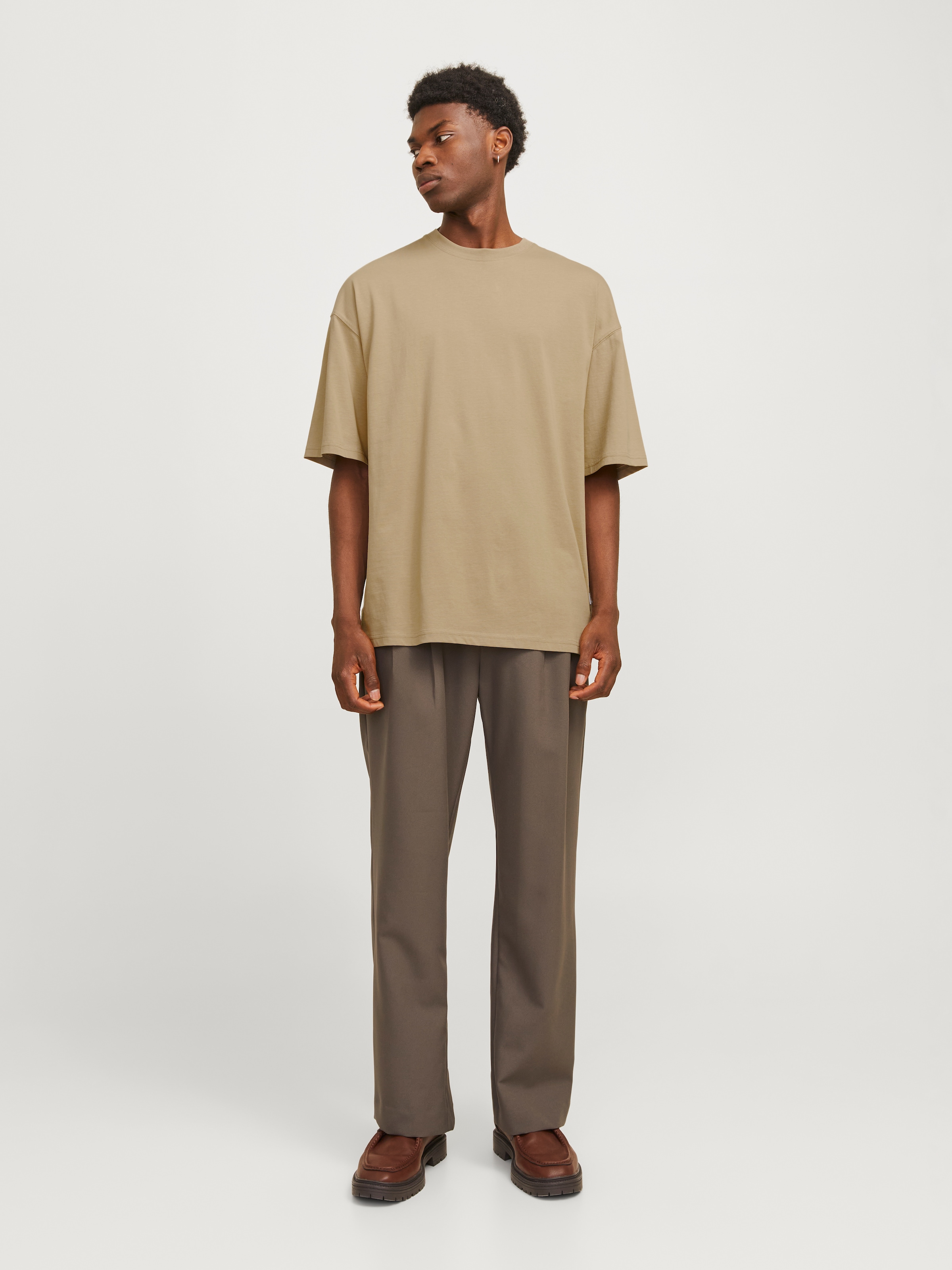 Jack & Jones Rundhalsshirt »JJECHARGE TEE O-NECK NOOS«, mit Rundhalsausschnitt