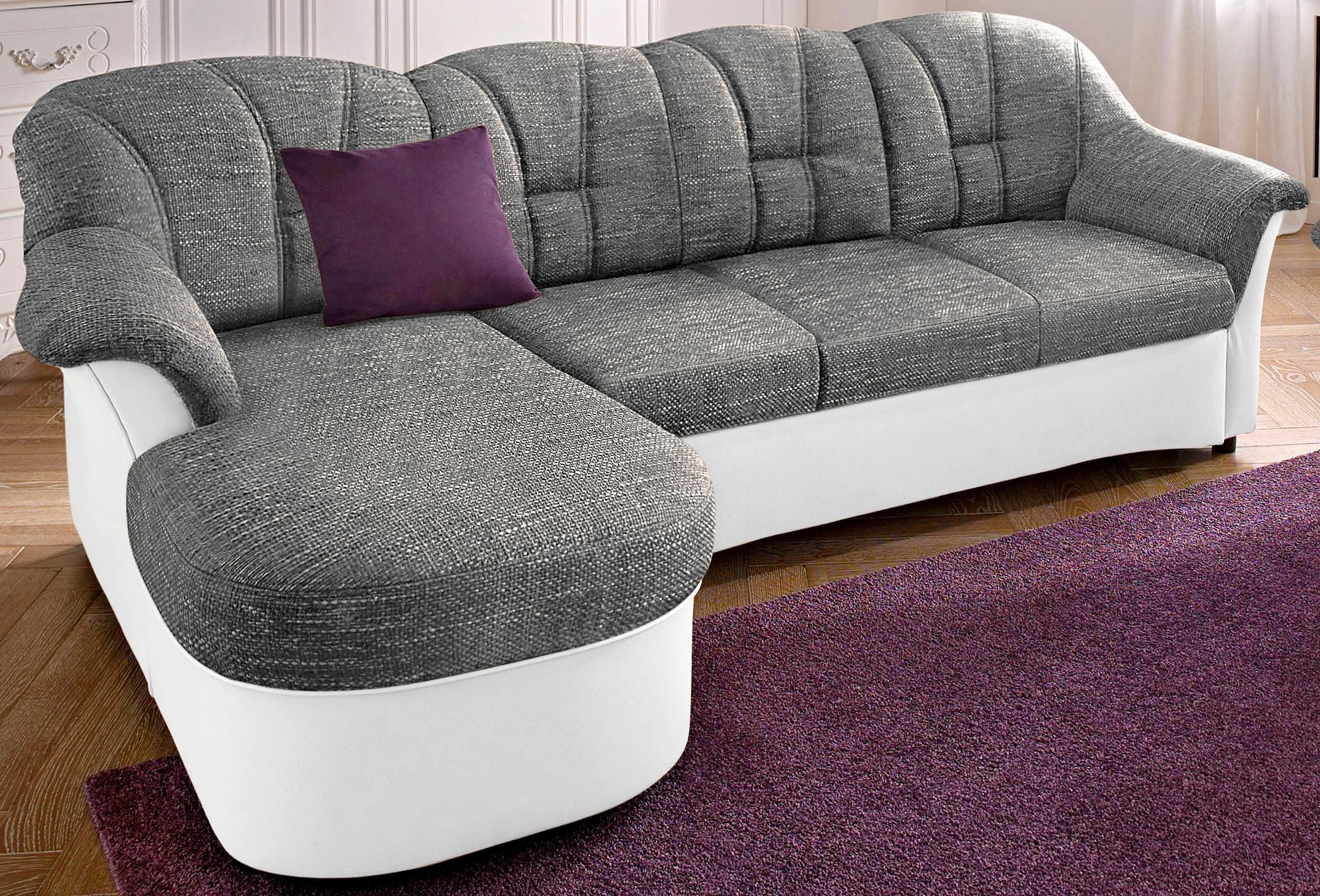 Image of DOMO collection Ecksofa "FLORES Schlafsofa, 233x142x86 cm, L-Form" whlw. mit Bettfunktion, whlw. mit Federkern