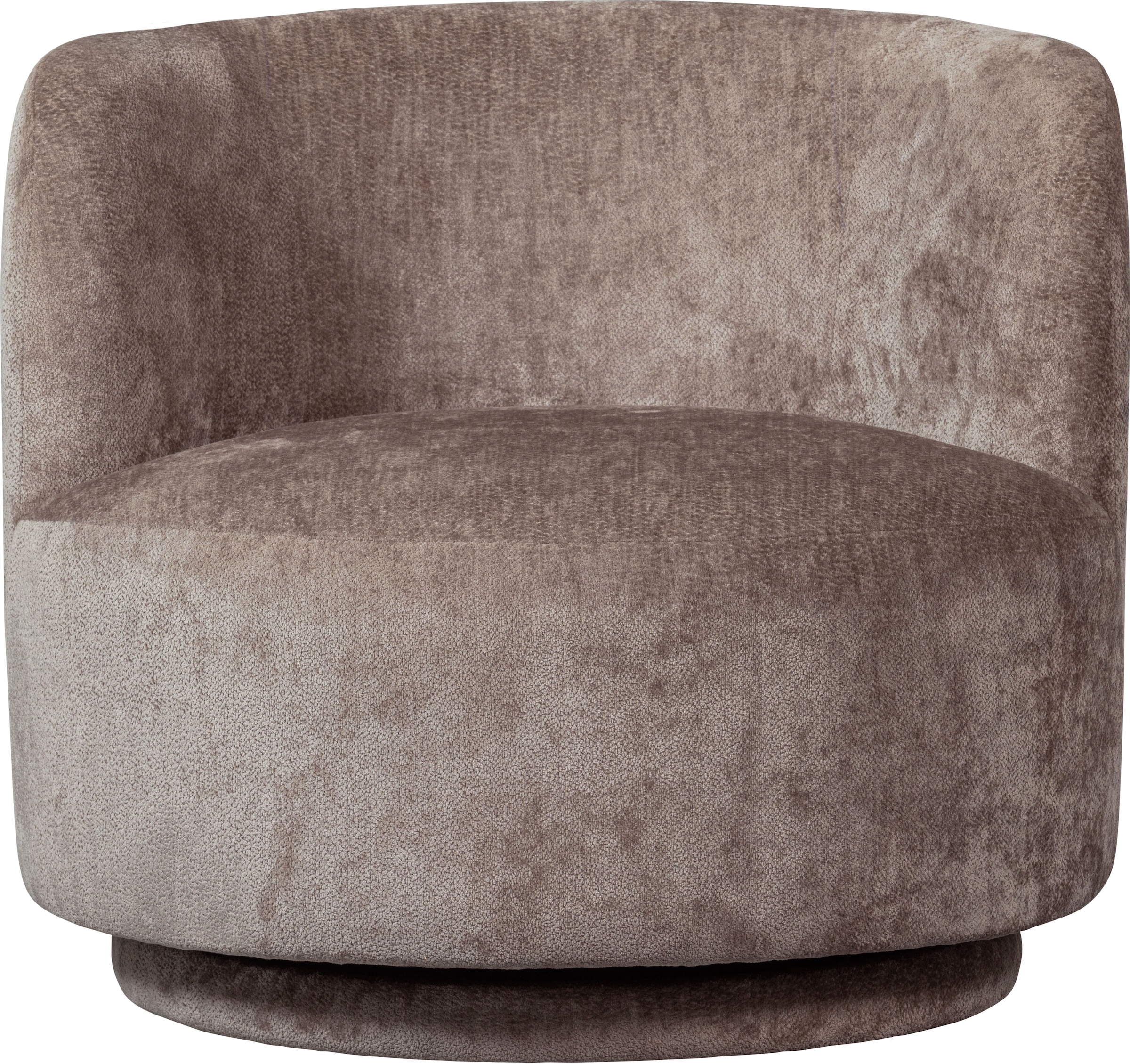 WOOOD Fauteuil pivotant »Popular Chenille-Bezug mit Drehmechanismus H 72 x B 81 x T 80 cm« Capacité de charge 100 kg, multiplex pin, résistance maximale à l'usure