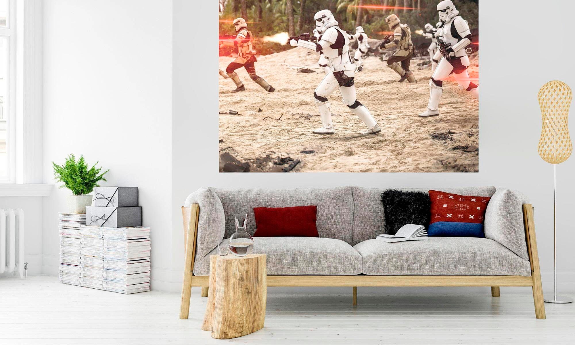 Komar Vliestapete »Digitaldruck Vlies - Star Wars Imperial Strike - Grösse 200 x 250 cm«, bedruckt, Kinderzimmer