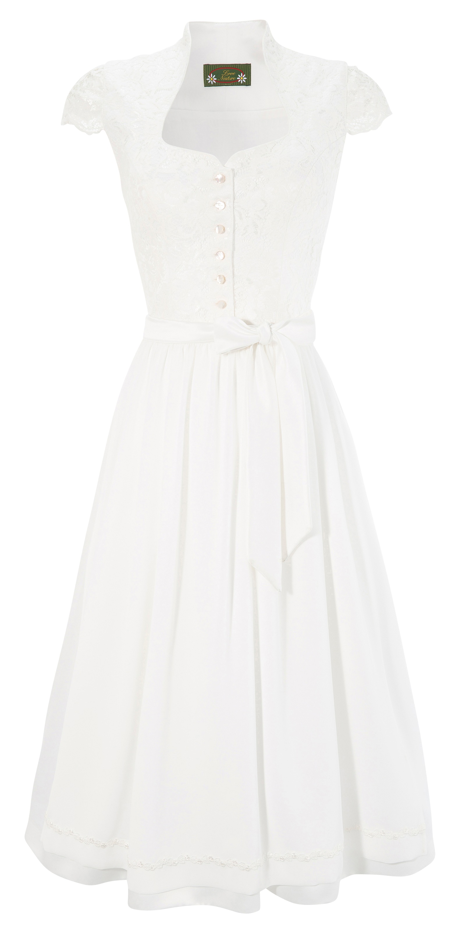 Image of Love Nature Dirndl, (2 tlg.), Damen, midi Brautdirndl mit Spitzenoberteil bei Ackermann Versand Schweiz