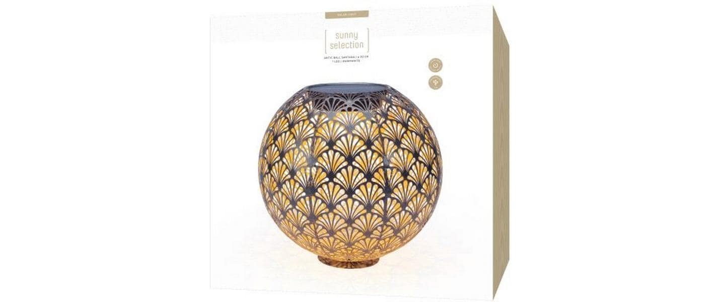 STT LED Windlicht »Solar Antic Ball« Warmweiss