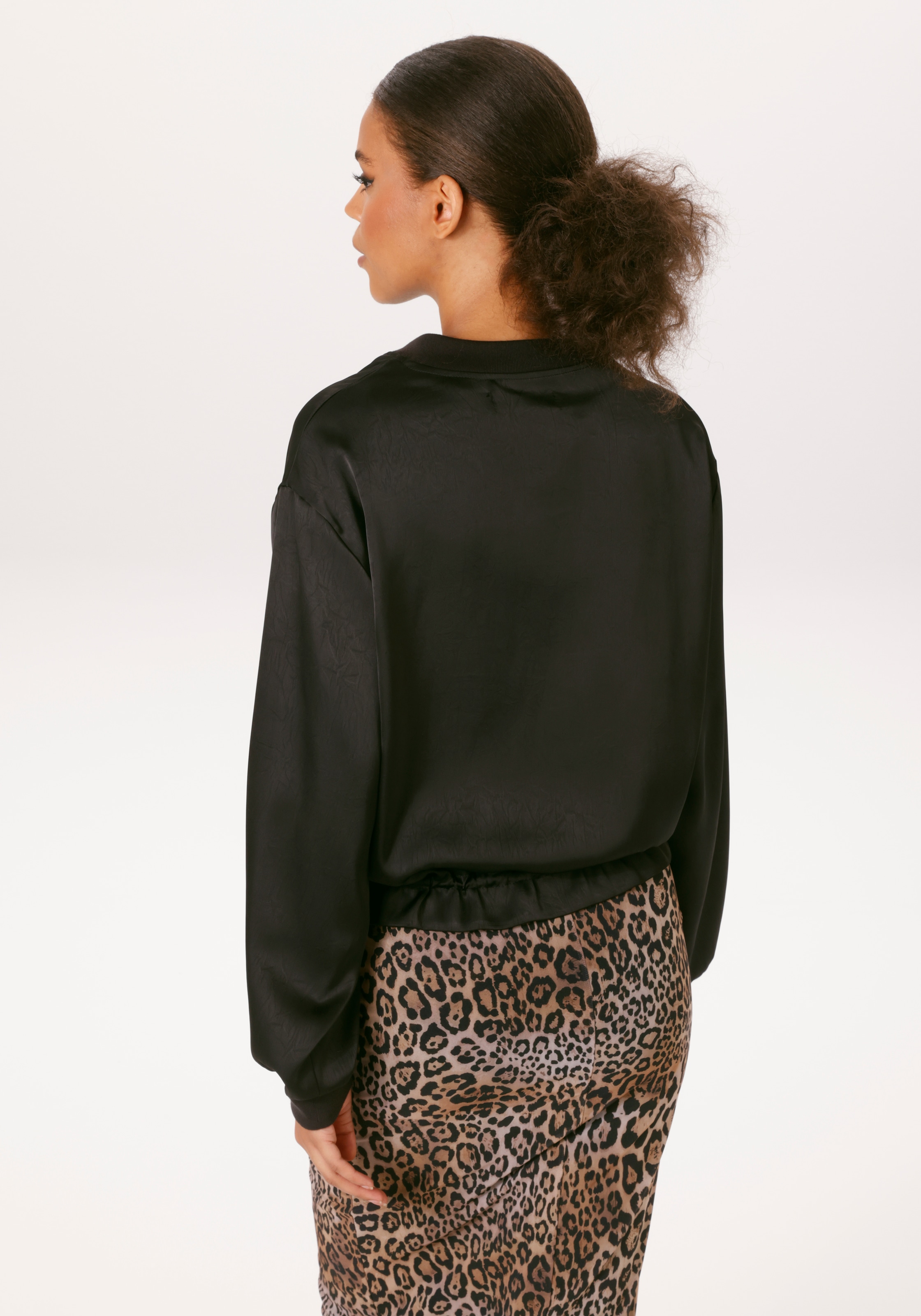 Aniston CASUAL Blouson mit Tunnelzug im Saum - NEUE KOLLEKTION