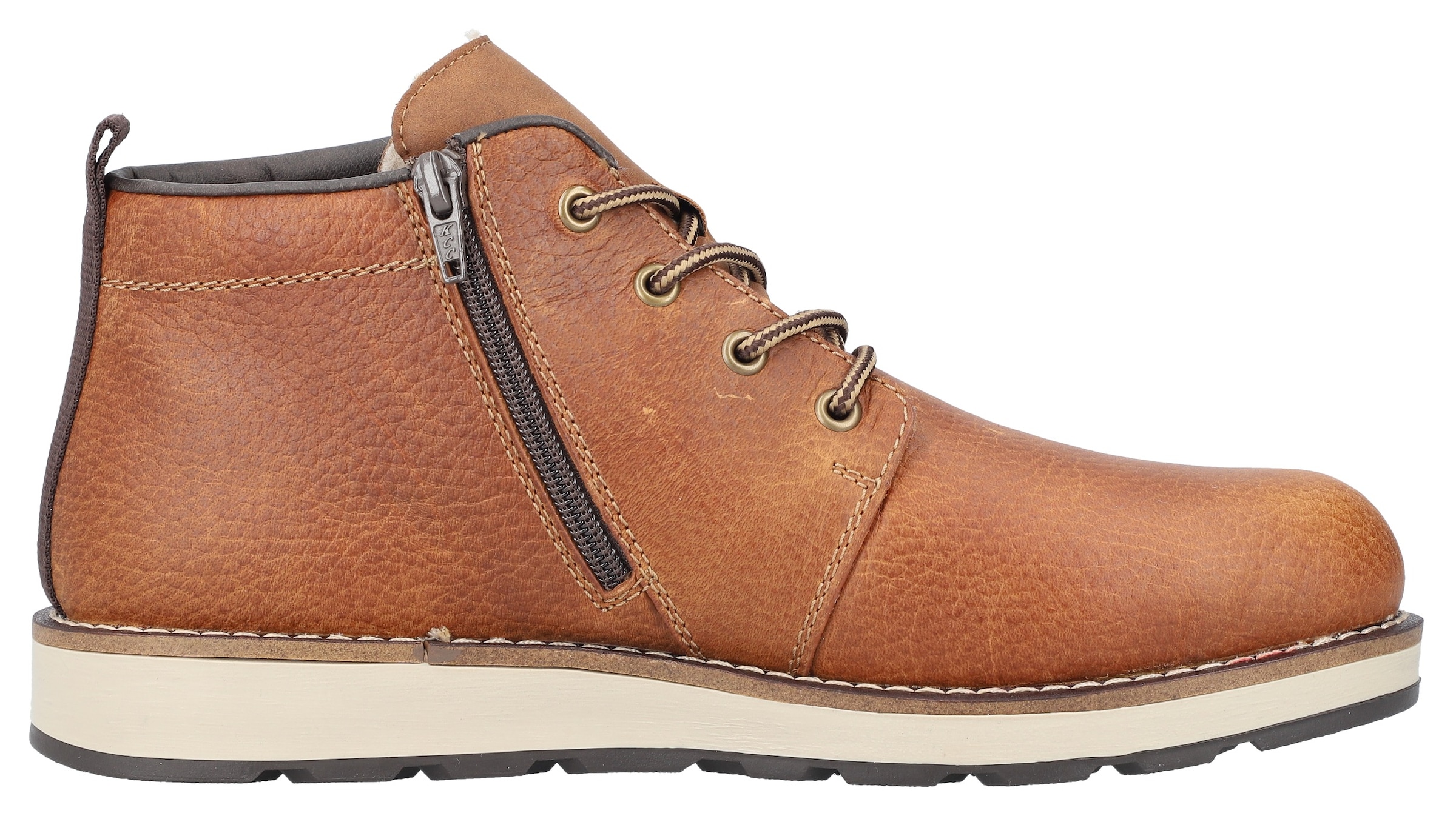 Rieker Winterboots, Schnürboots, Casual-Stiefelette mit Innenreissverschluss, Warmfutter