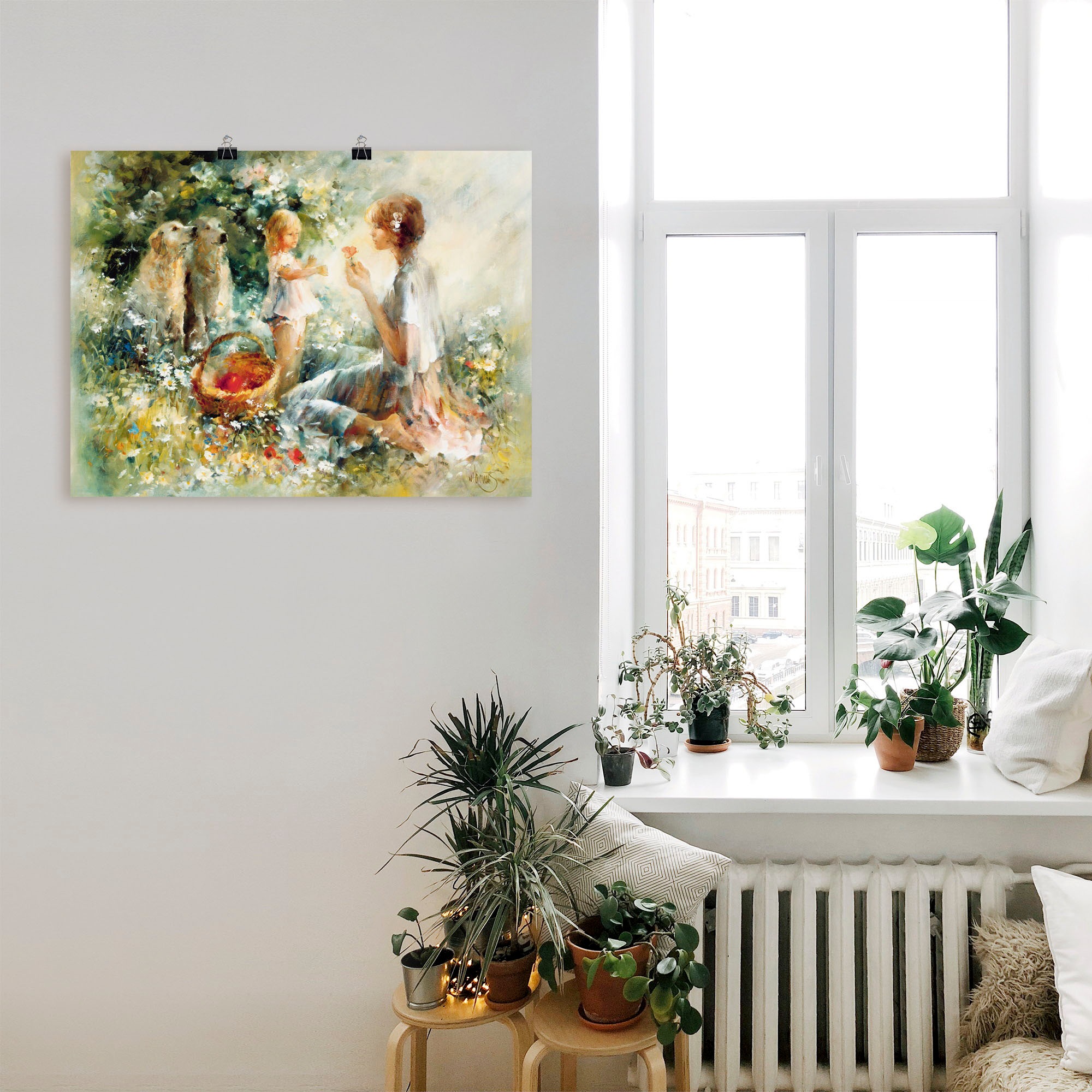 Artland Wandbild »Picknick«, Gruppen & Familien, (1 St.), als Leinwandbild, Poster, Wandaufkleber in verschied. Grössen