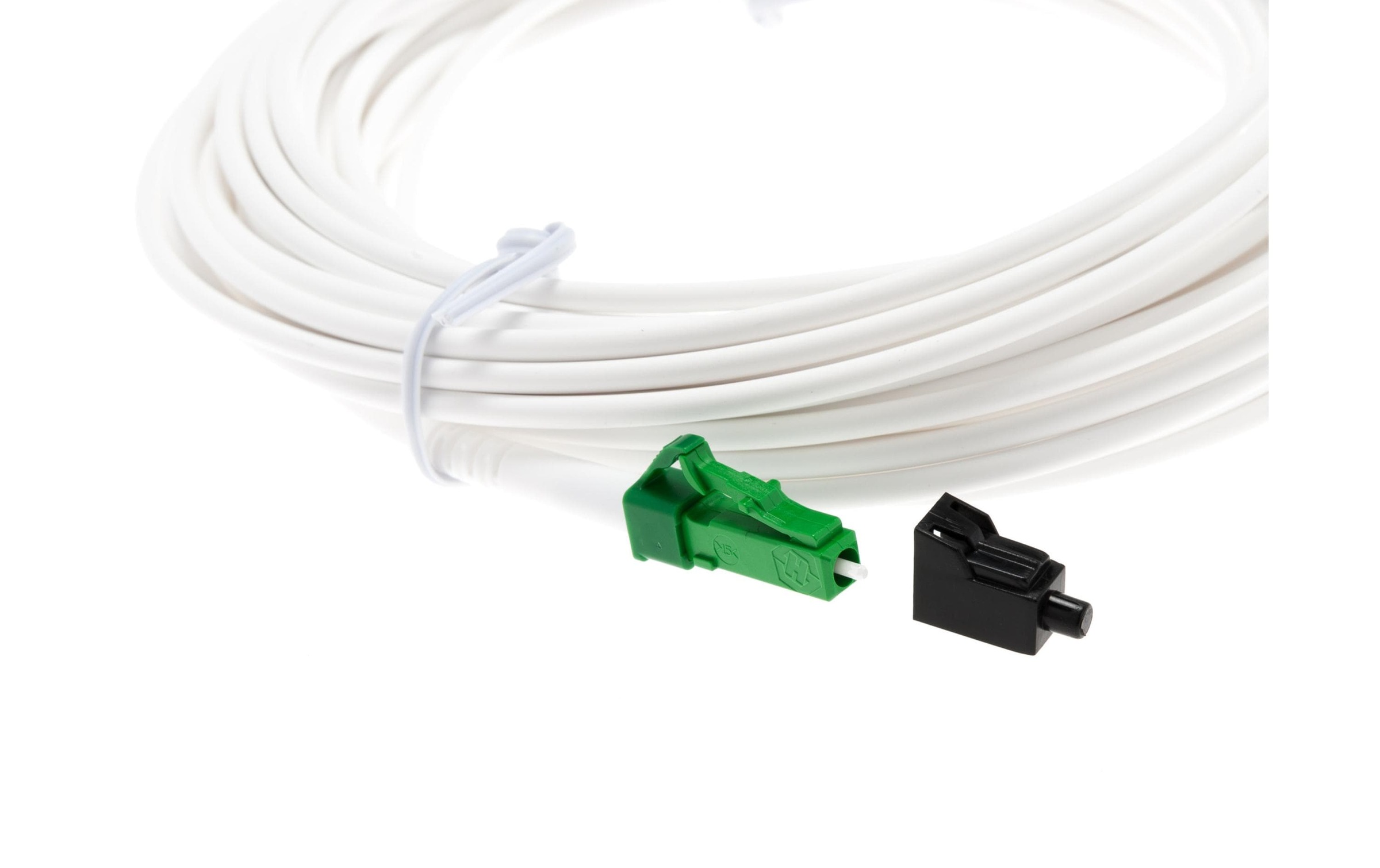 Glasfaserkabel »Swisscom LWL-Anschlusskabel SM LC/APC – LC, OS2, Simplex, 10 m«, 1000 cm