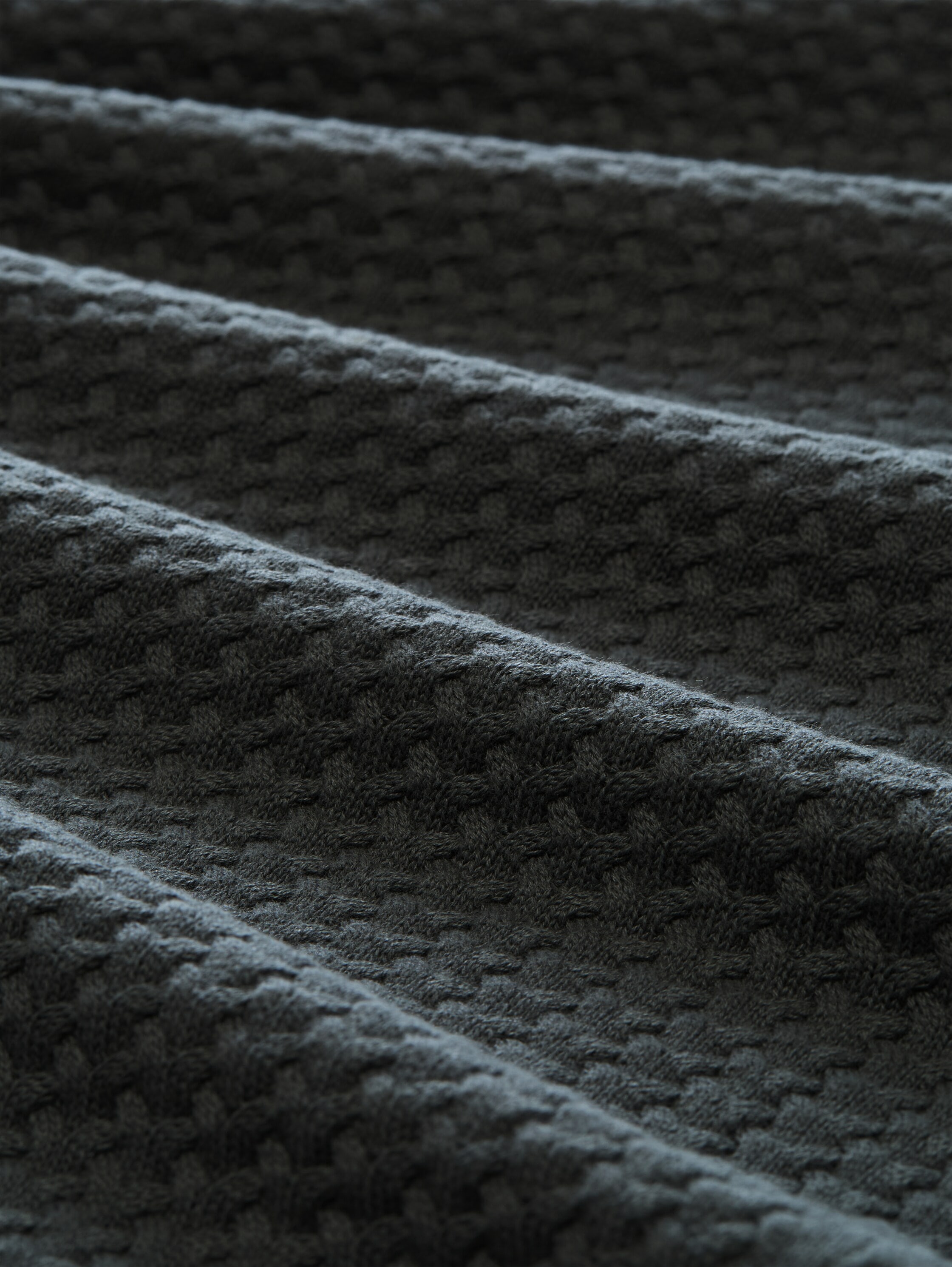 TOM TAILOR Veste en tricot avec col montant et motif torsadé fin