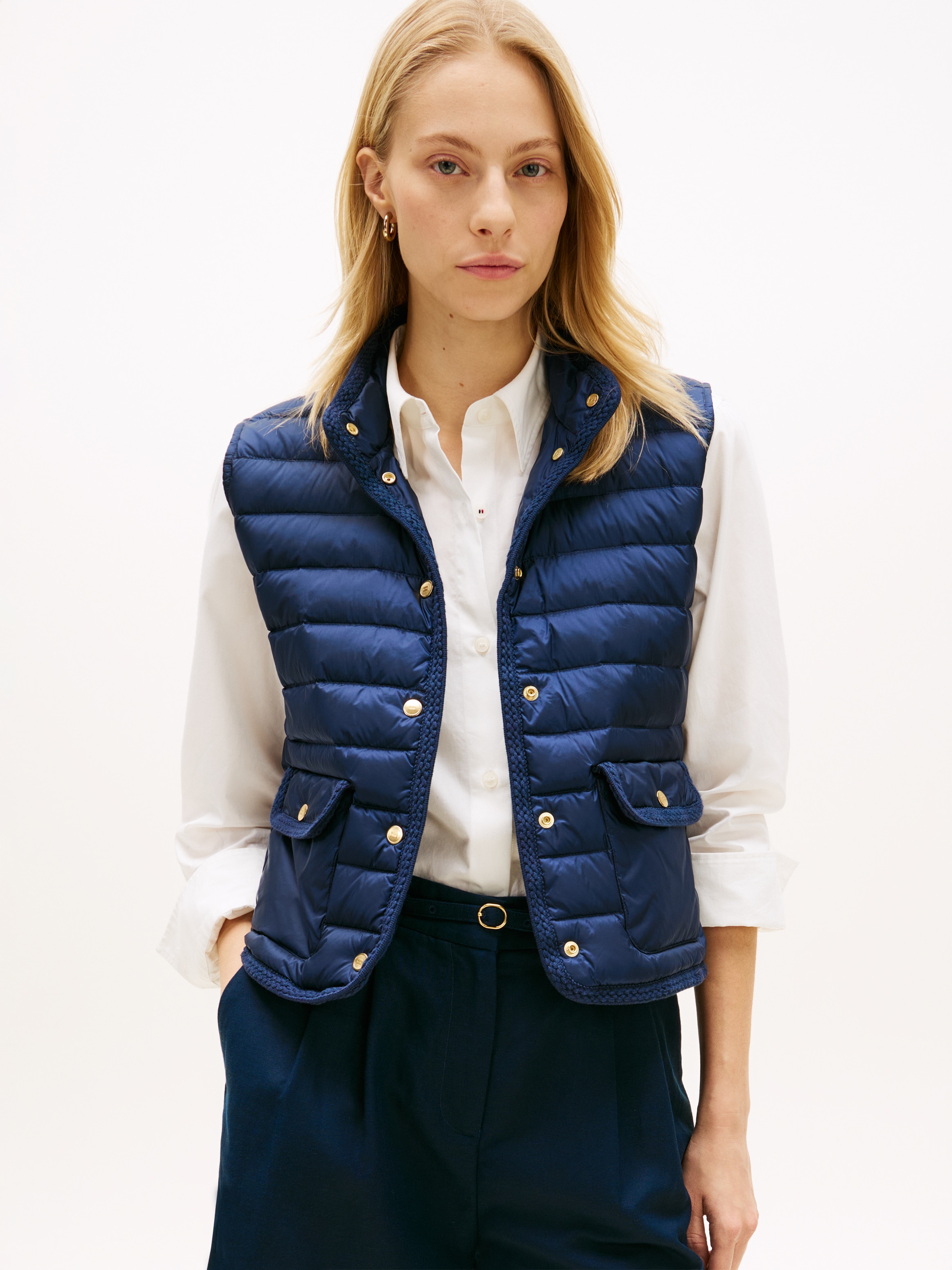 Image of Tommy Hilfiger Steppweste "FEMININE LW DOWN VEST" mit aufgesetzten Taschen