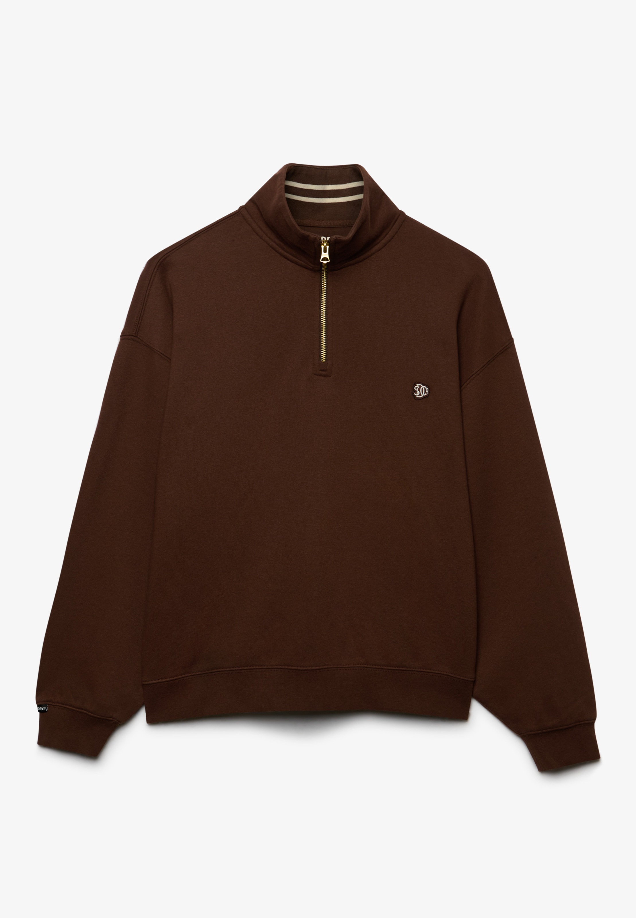 Superdry Sweatshirt »MONOGRAM HALF ZIP SWEAT«, Baumwollmischung, relaxed fit
