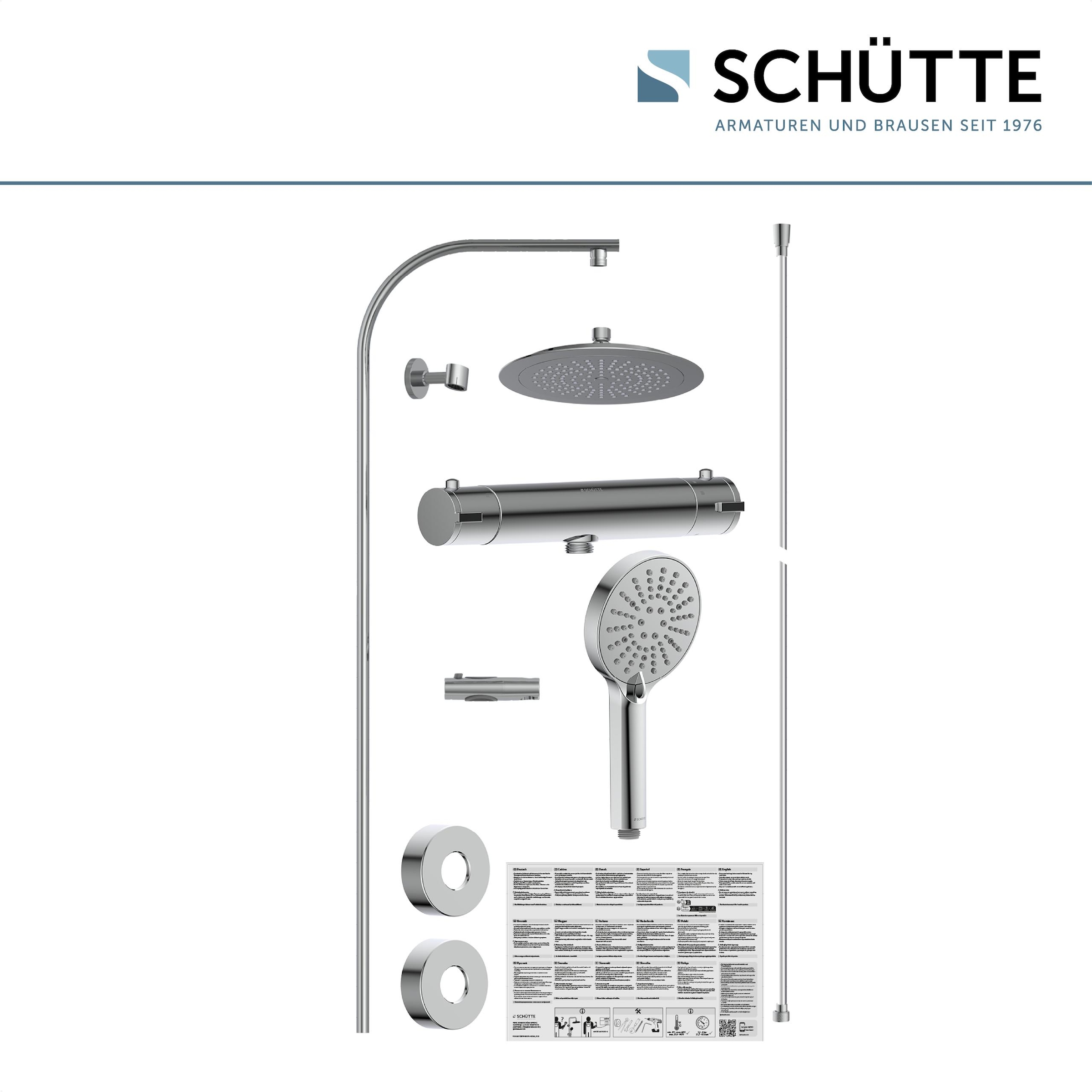 Schütte Colonne de douche »MADURA FRESH« incl. joint d'économie d'eau, verrou de sécurité, anti-calcaire, réglable en hauteur