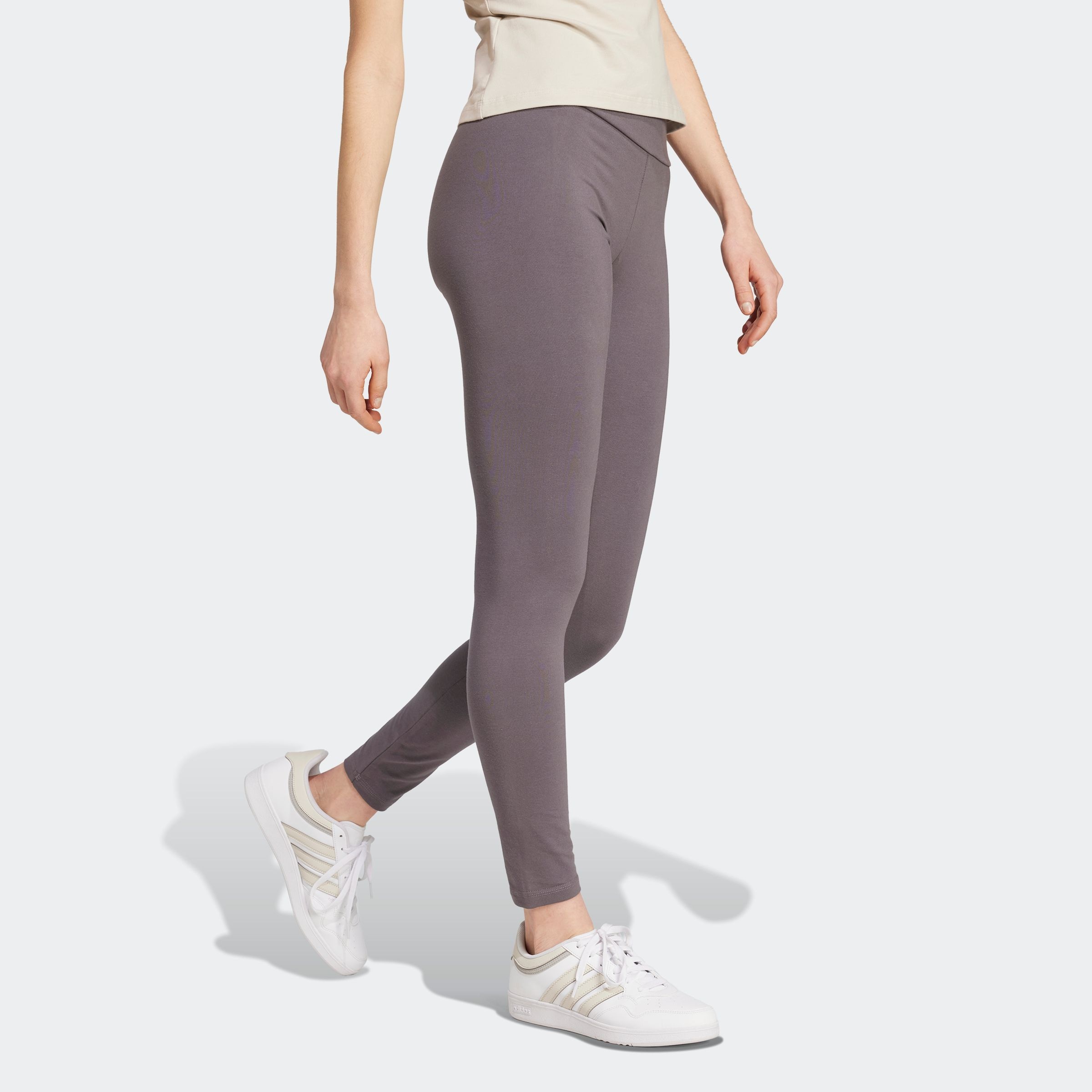 Image of adidas Sportswear Leggings "ESSENTIALS BIG LOGO COTTON" mit hohem Bund, aus Baumwolle und Elasthan, stretchig