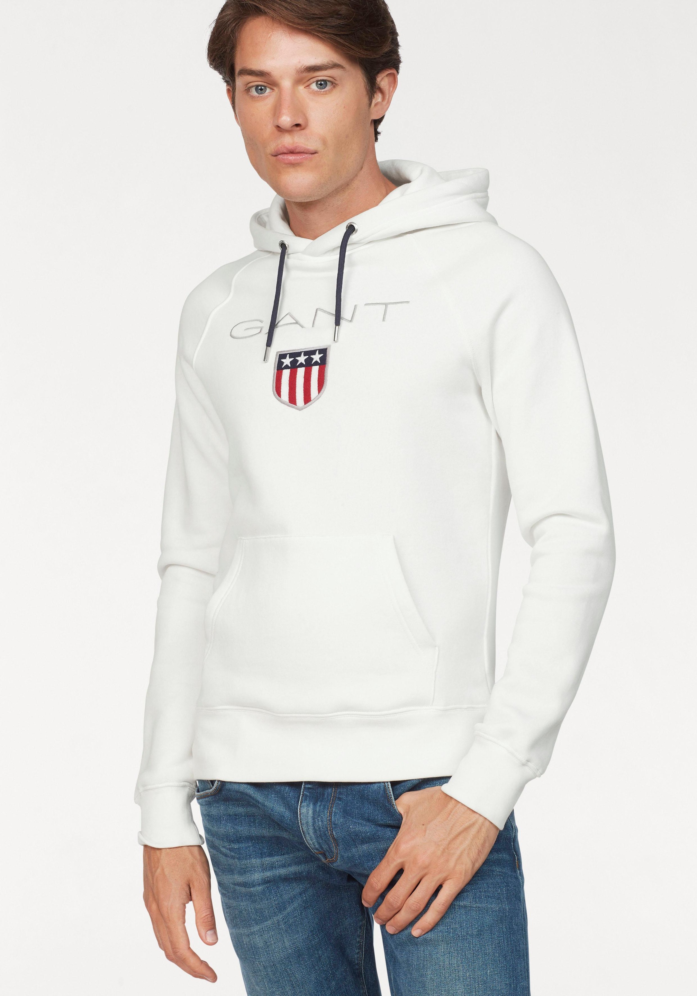 Gant Kapuzensweatshirt »Shield Sweat Hoodie«, plakative Gant-Stickerei kaufen