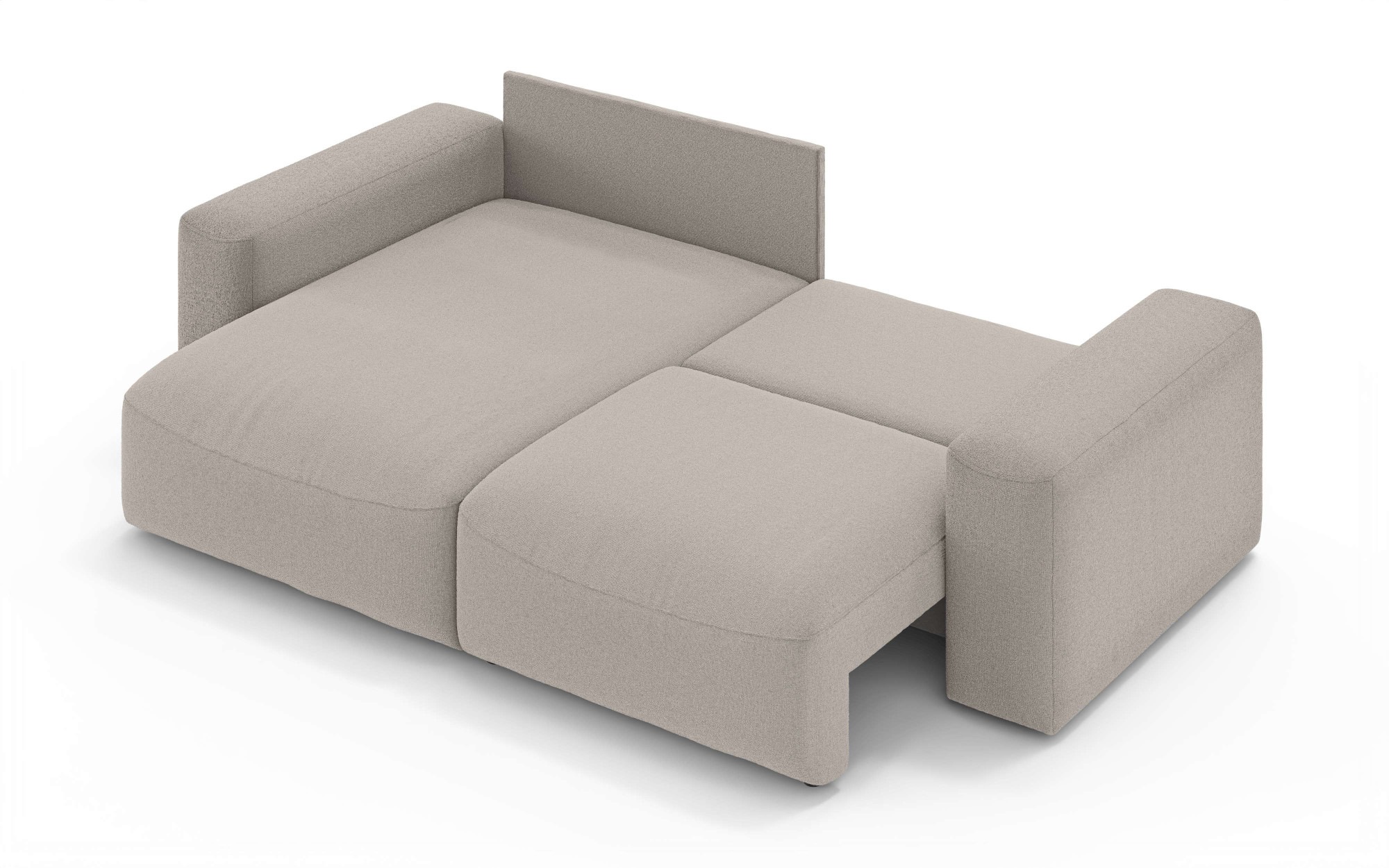 GOODproduct Ecksofa »MATTS Schlafsofa mit Bettkasten, Masse B/T/H: 265/159/89 cm« L-Form mit Recamiere rechts oder links, hoher Sitzkomfort
