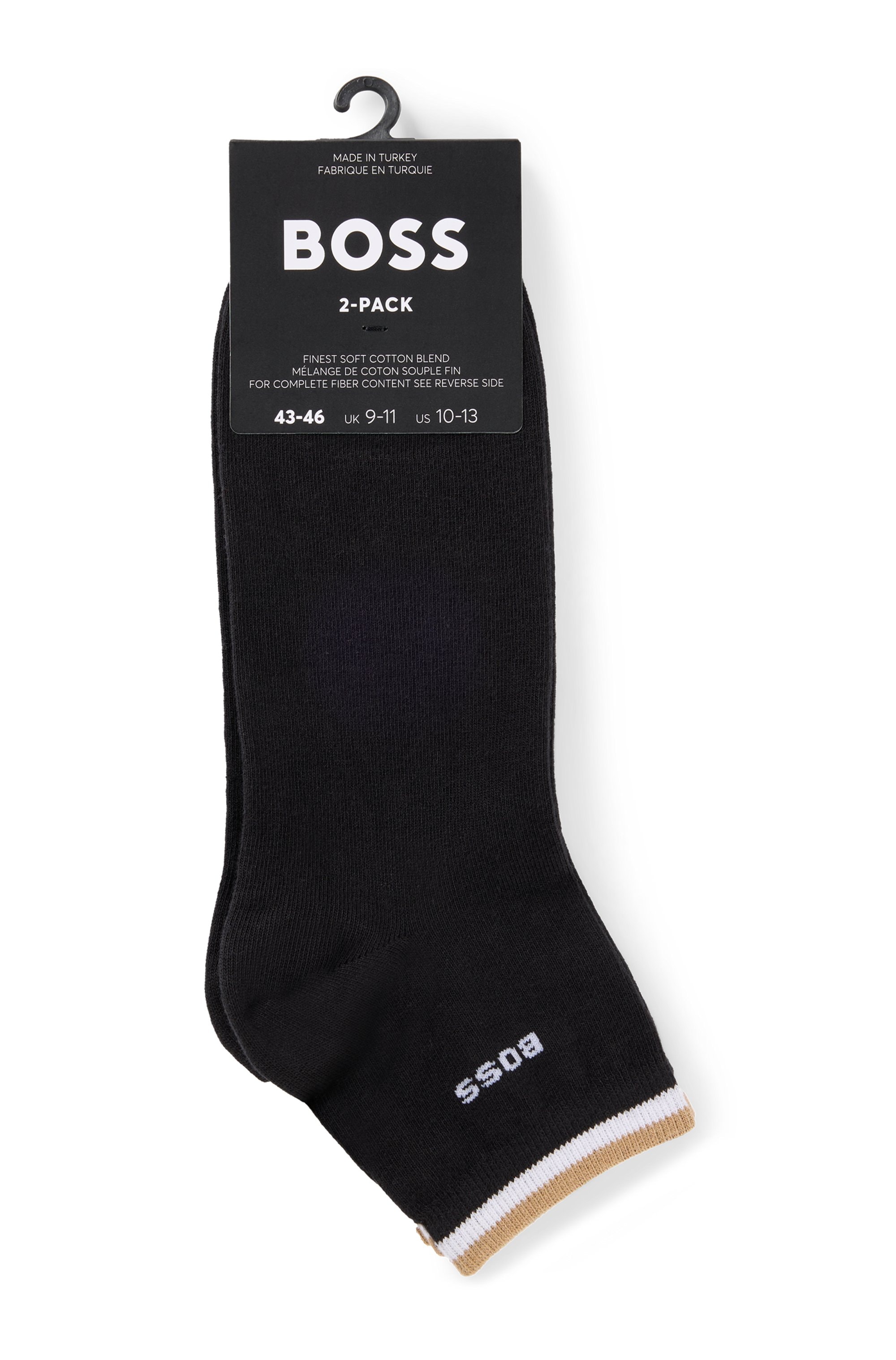 BOSS Chaussettes de loisirs »2P SH Stripe CC« Packung, 2er, 2 cuis tlg. mit BOSS Schriftzug