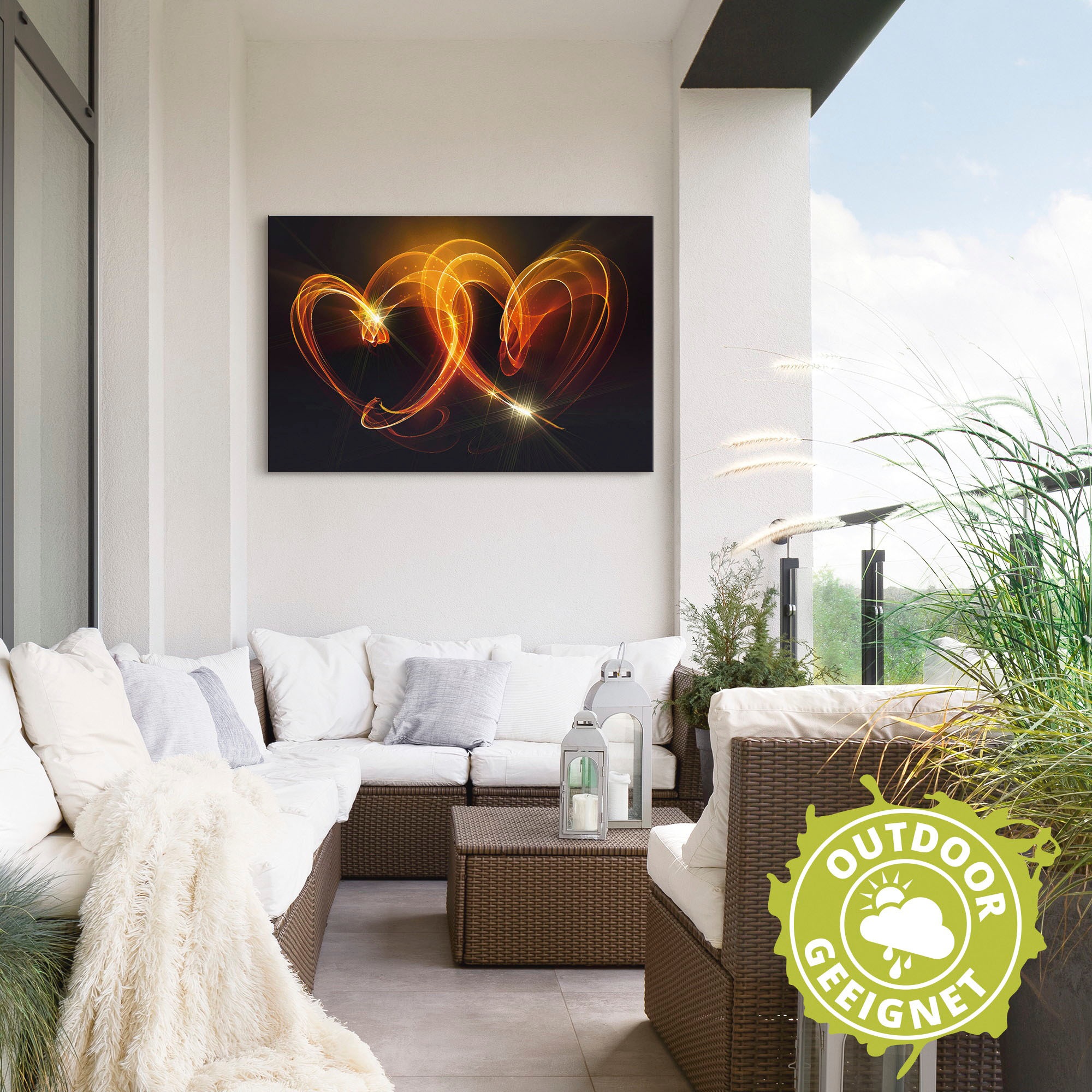 Artland Wandbild »Verbundenheit«, Herzen, (1 St.), als Alubild, Outdoorbild, Leinwandbild, Poster, Wandaufkleber