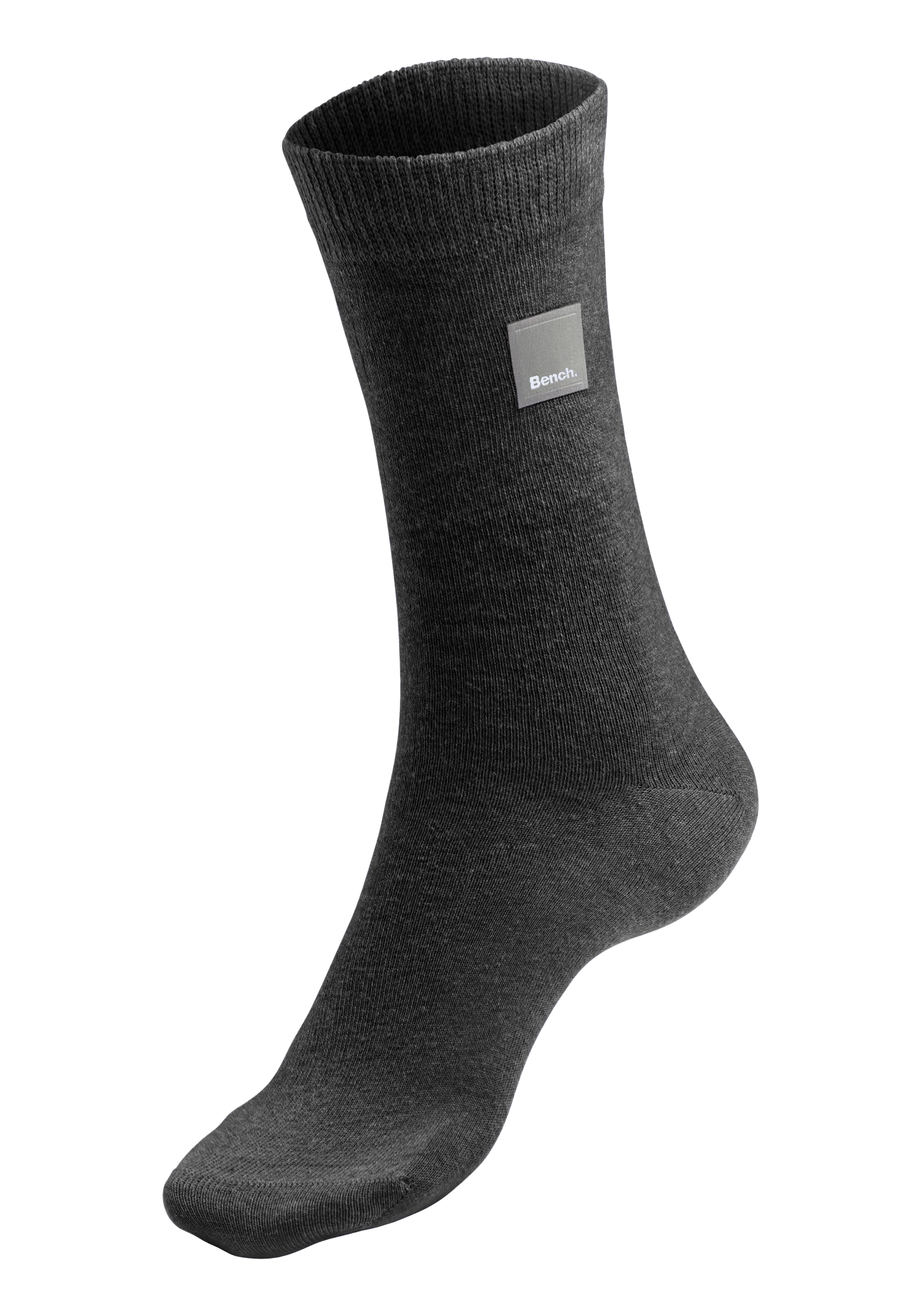 Bench. Basicsocken, (Packung, 4 Paar), mit Weblabel