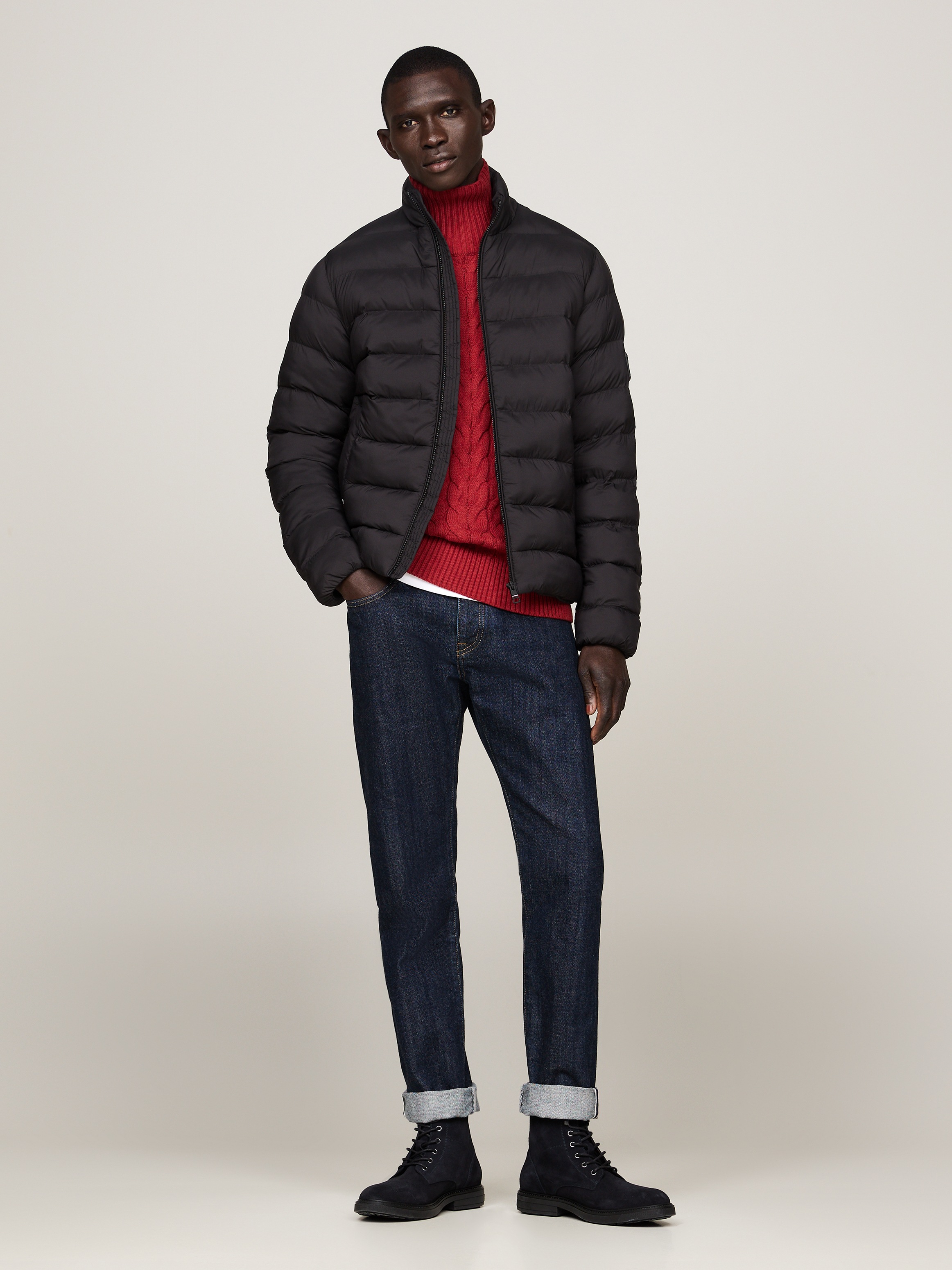 Tommy Hilfiger Steppjacke »MID WEIGHT STAND COLLAR JACKET«