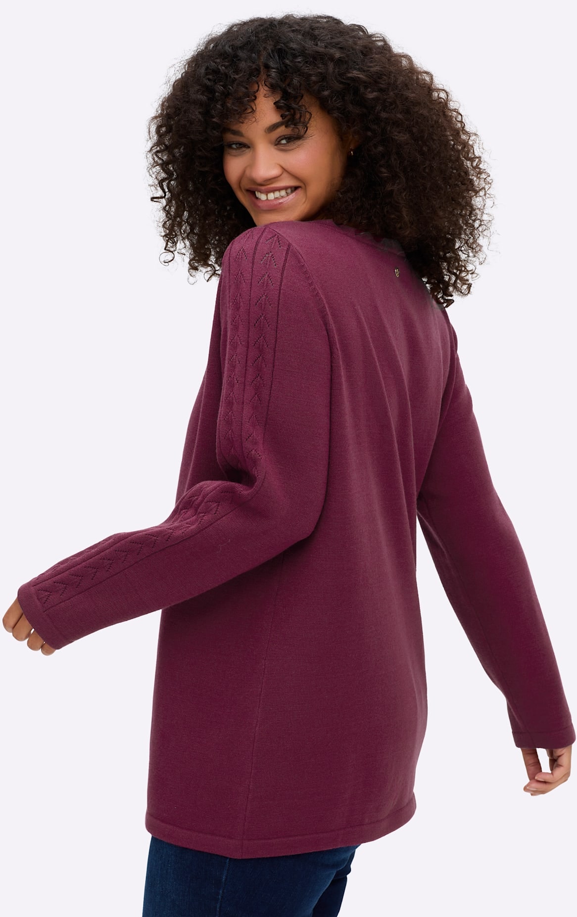 Sheego V-Ausschnitt-Pullover »Pullover«