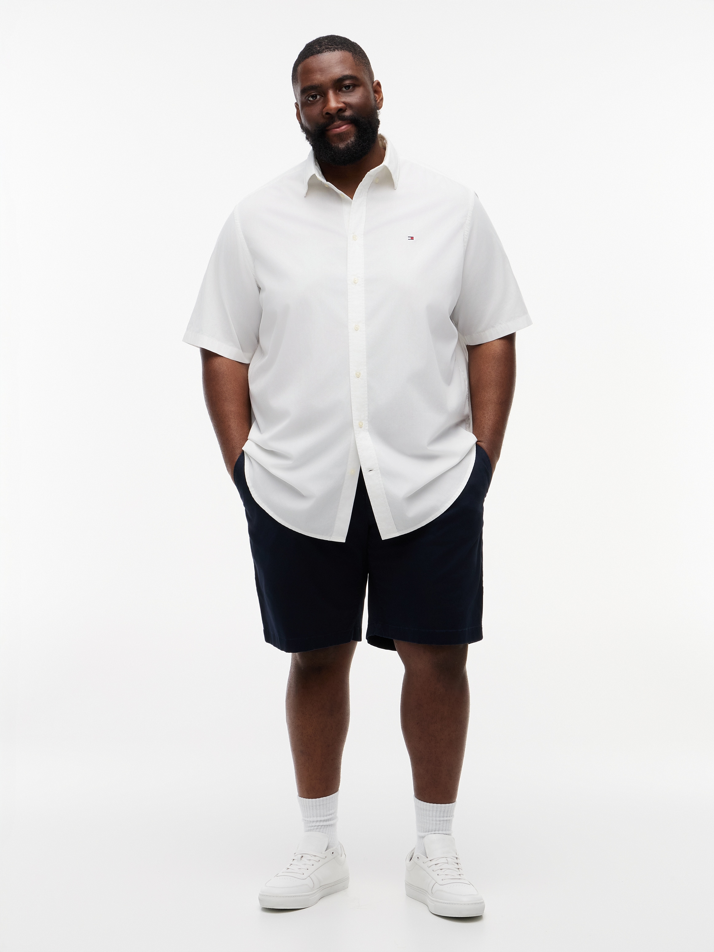 Tommy Hilfiger Big & Tall Short »BT-DNTN 9.5 ESS TWILL W/ BELT-B«  grande taille, coupe normale