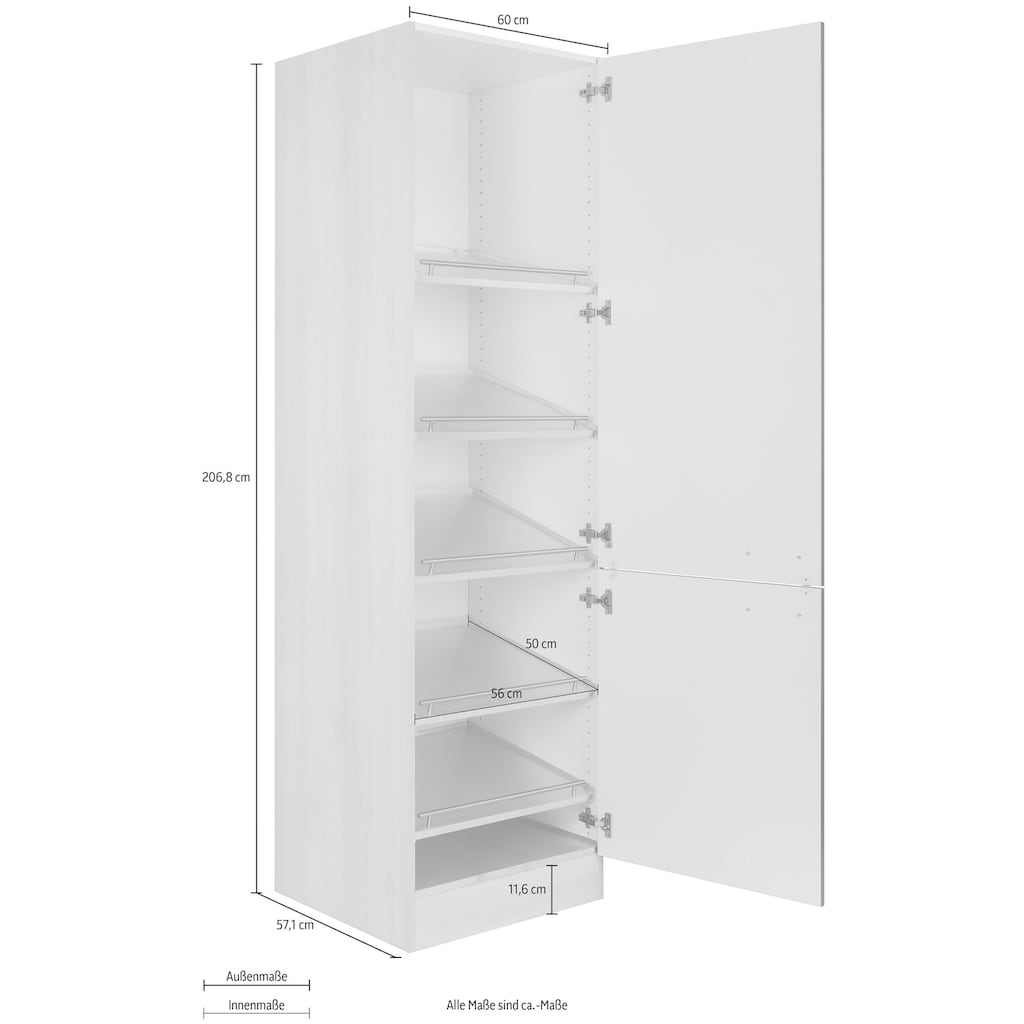 OPTIFIT Hochschrank »Elm«, zur Schuhaufbewahrung, Breite 60 cm