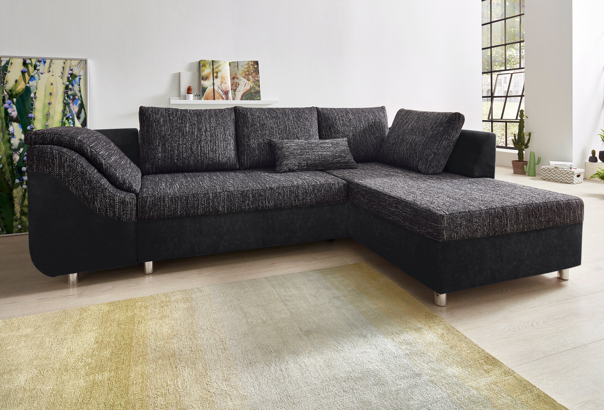 Image of COLLECTION AB Ecksofa "Sally L-Form, B: 256 cm" 1 Zierkissen, optional Bettfunktion & Bettkasten