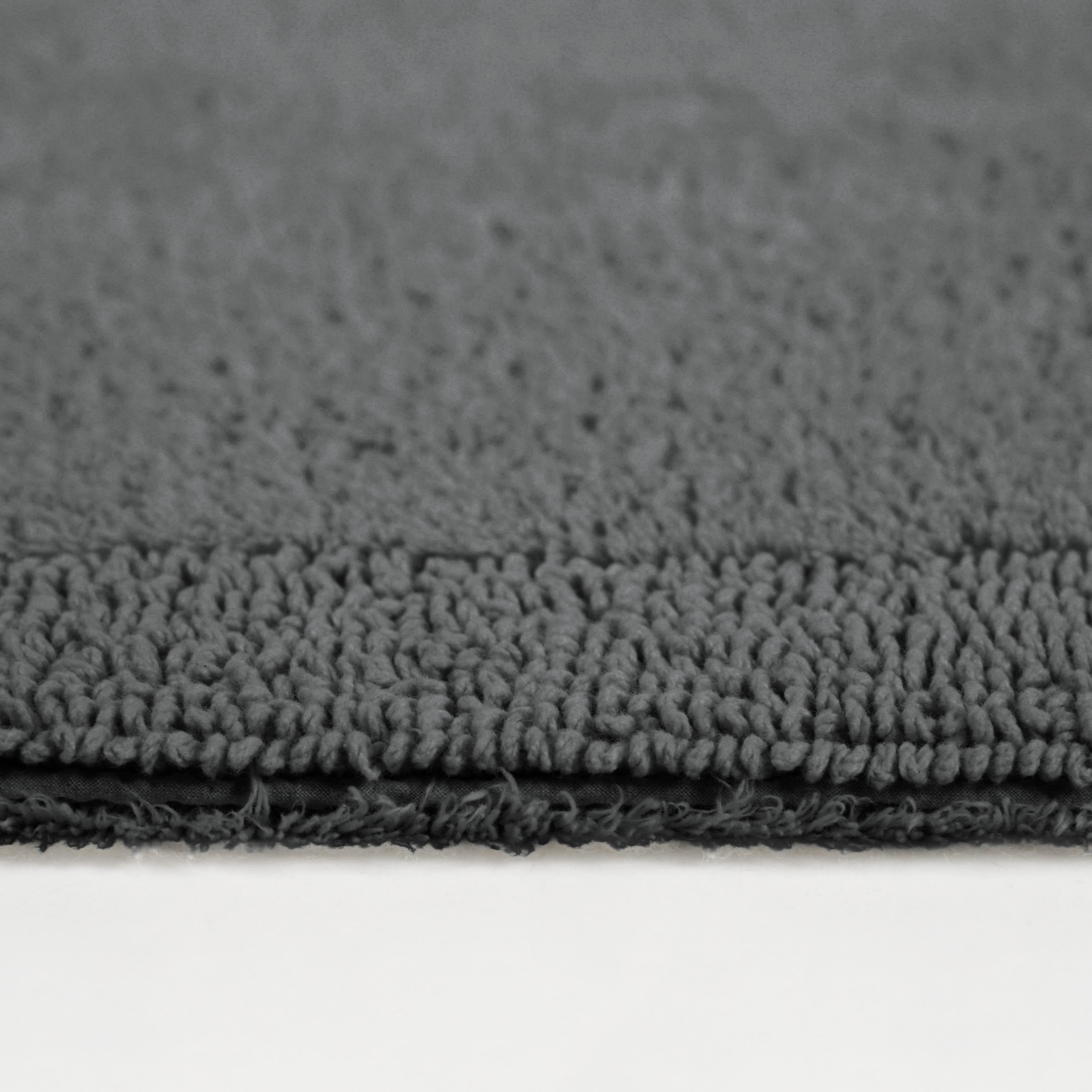 my home Badematte »Kapra, Badvorleger, Badezimmer Teppich«, beidseitig nutzbar-fussbodenheizungsgeeignet-strapazierfähig, mit Bordüre, Badteppich, Badematte, Baumwolle