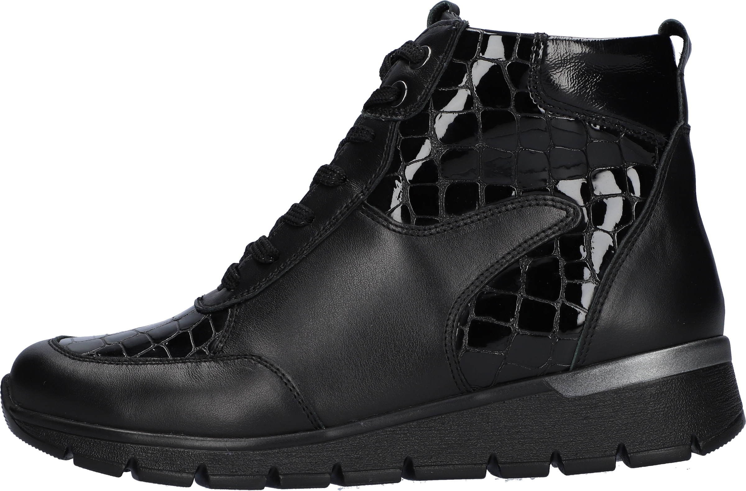 Waldläufer Schnürboots »K-RAMONA«, Stiefelette, Bequemschuh mit Innenreissverschluss, K-Weite