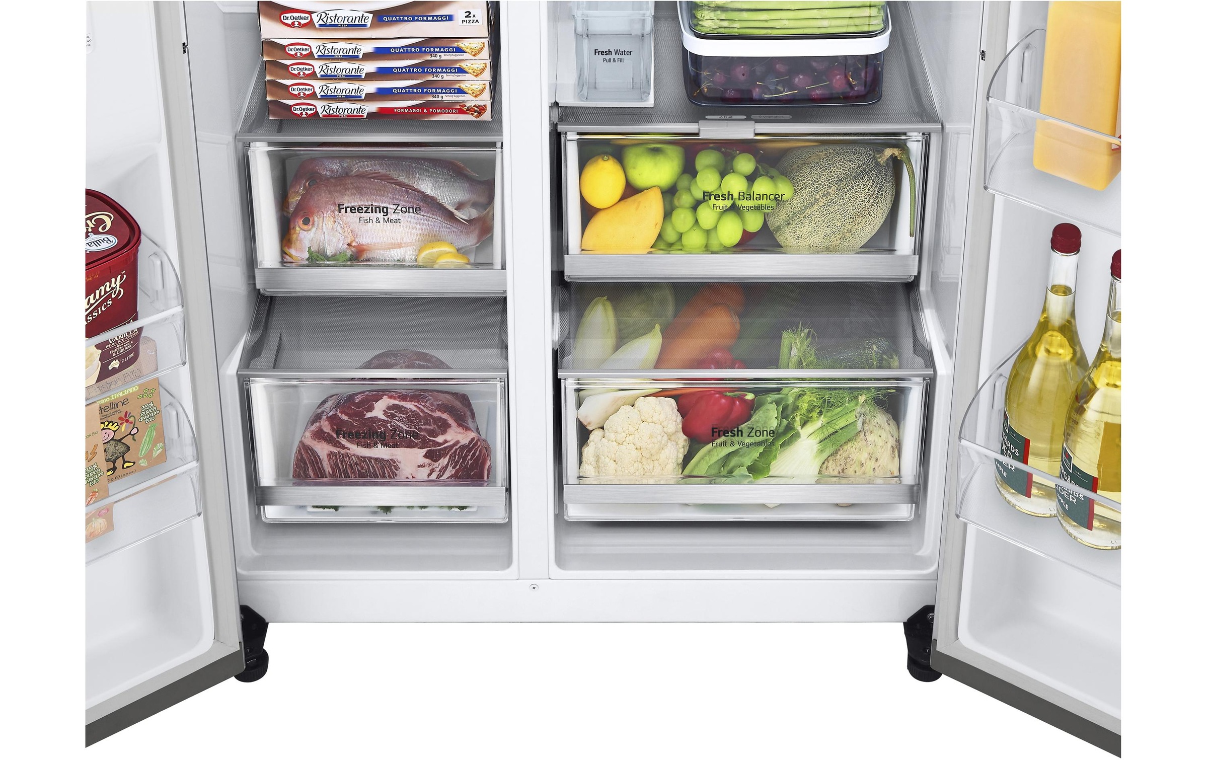 LG Side-by-Side »GSXV91PZAE« 179 cm hoch 91,3 cm breit