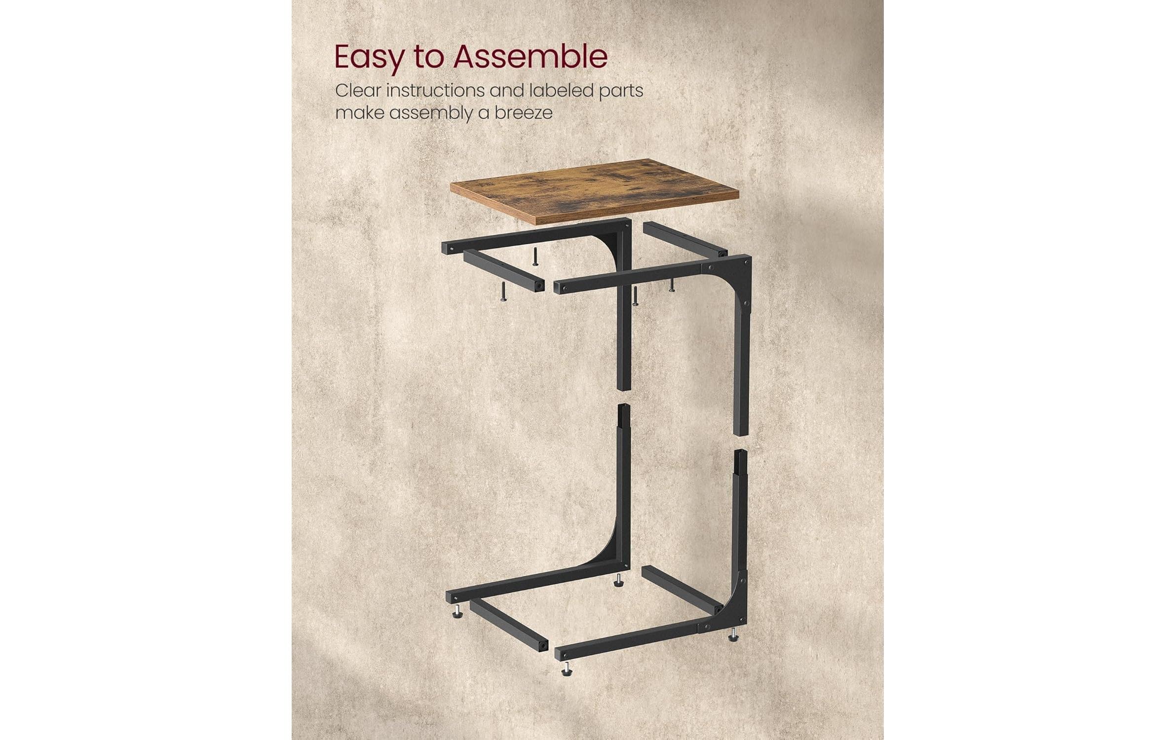 VASAGLE Table d'appoint »C-förmig 30 x 62 cm«