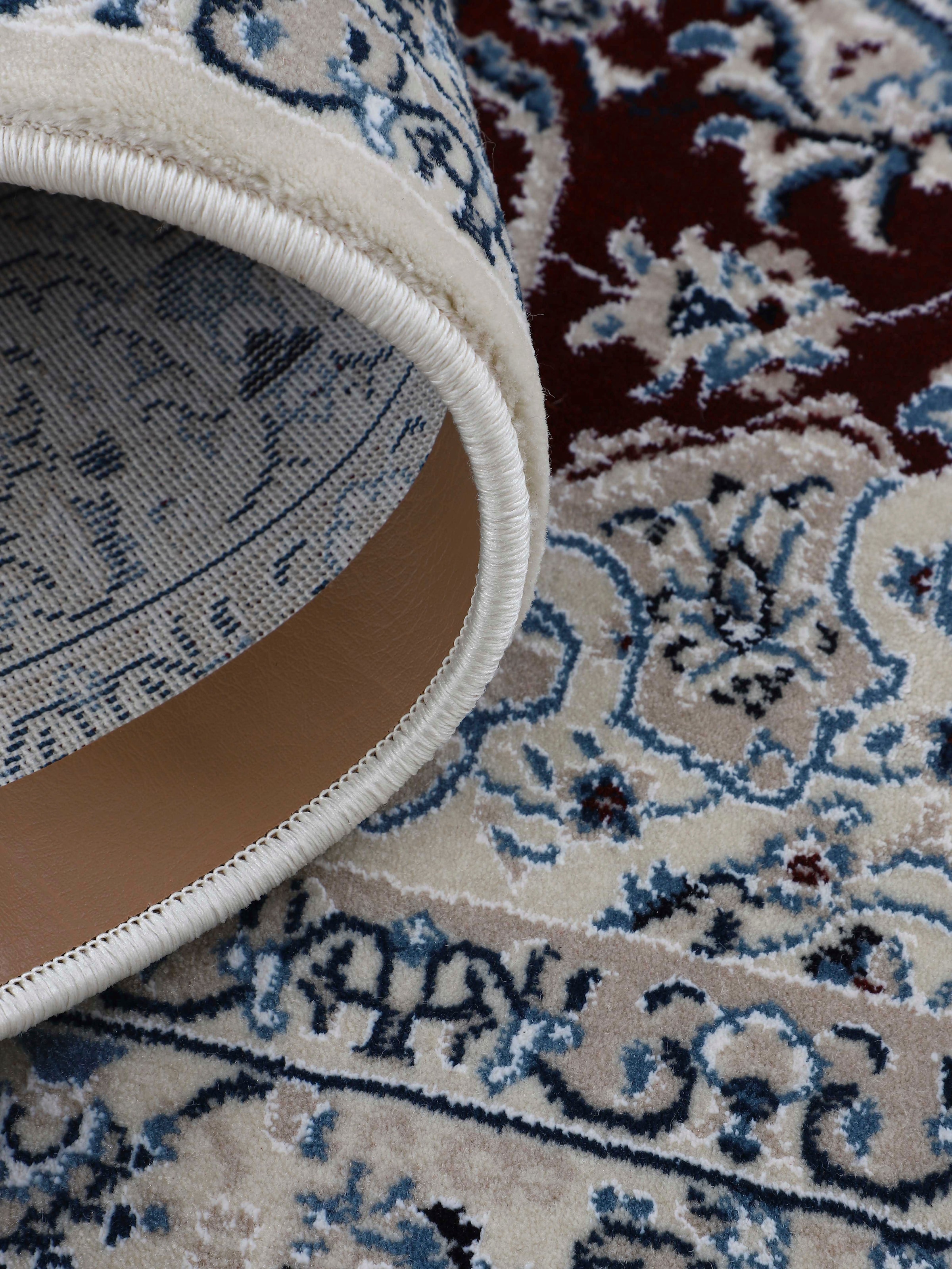 carpetfine Teppich »Nain Diane ,   auch als Läufer« rechteckig 8 mm Höhe Kurzflor mit Fransen, Vintage Orient Look, Wohnzimmer